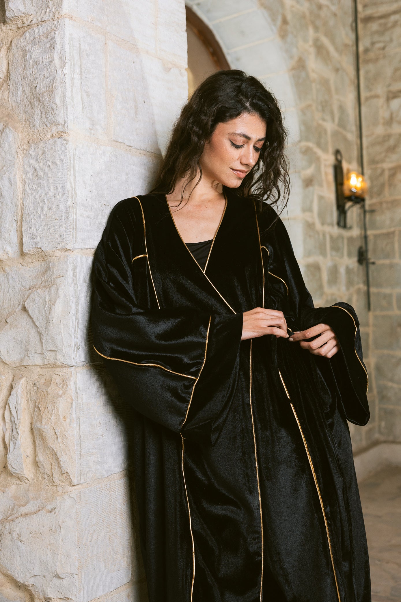 Winter Whisper Kaftan - Black