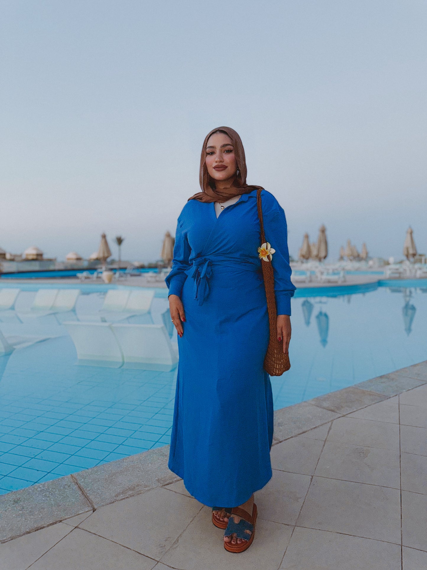 Wrap Me Skirt - Indigo Blue