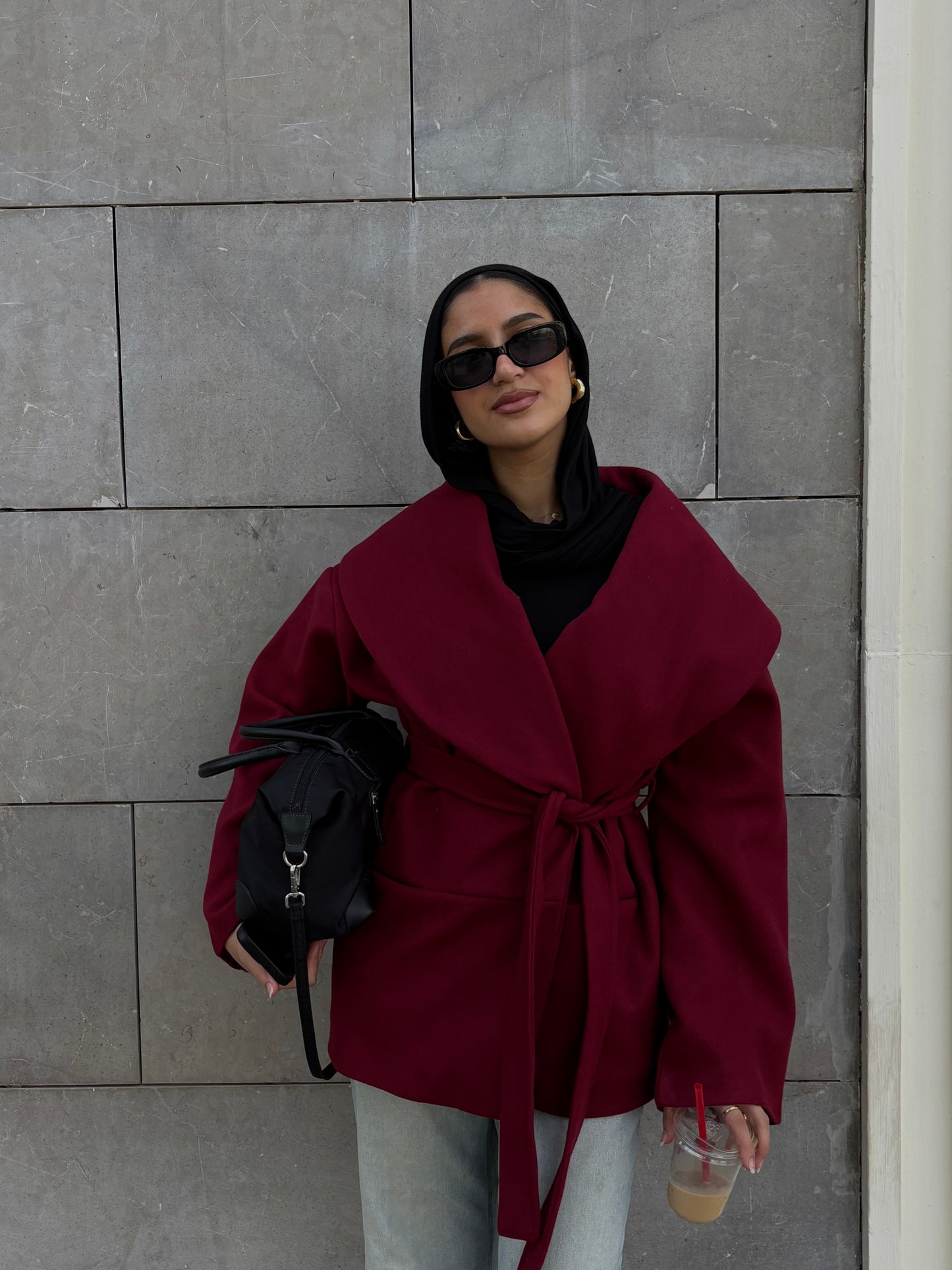 Winter Pearl Jacket - Berry