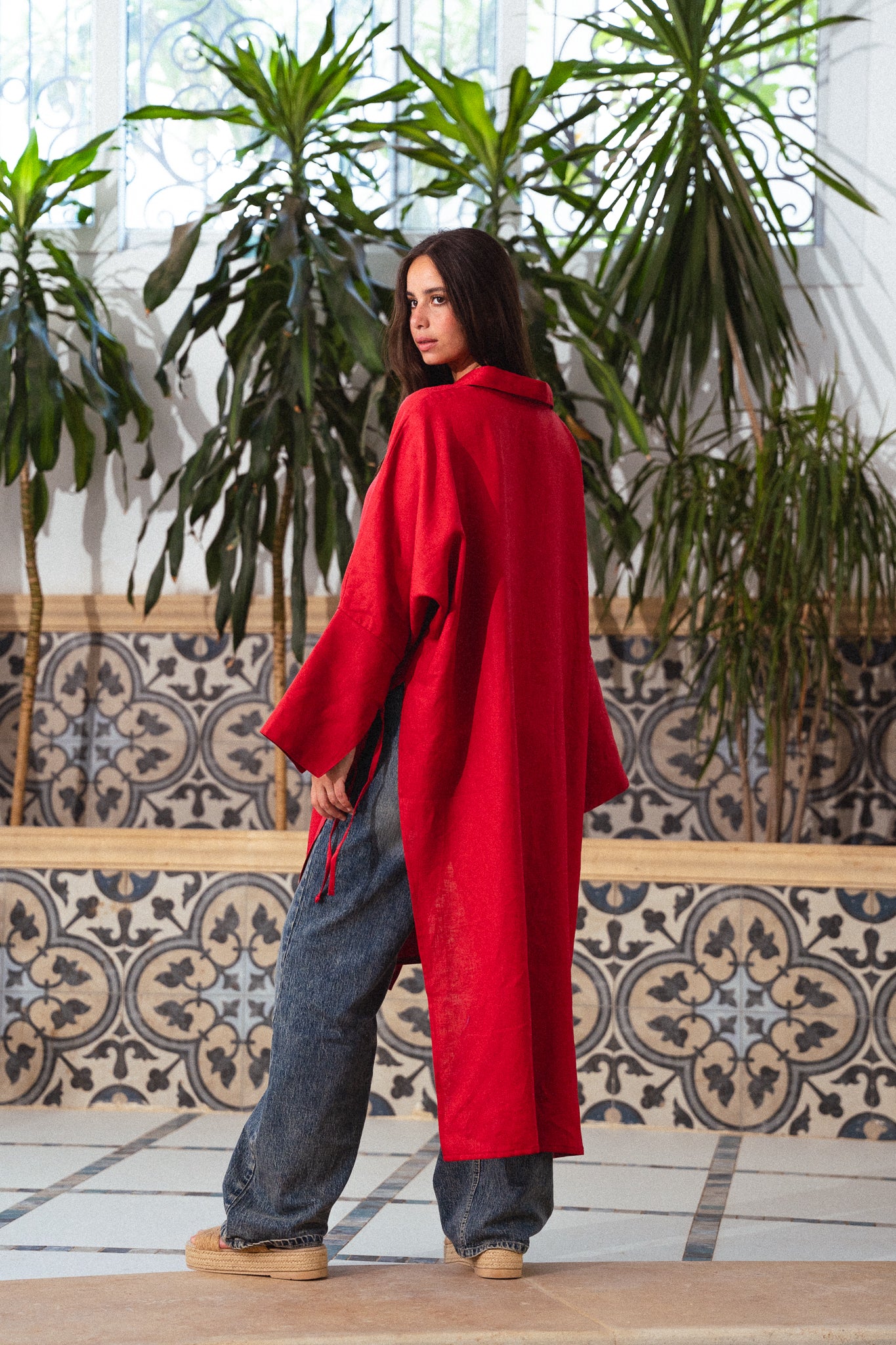 Purefold Long Top - Red