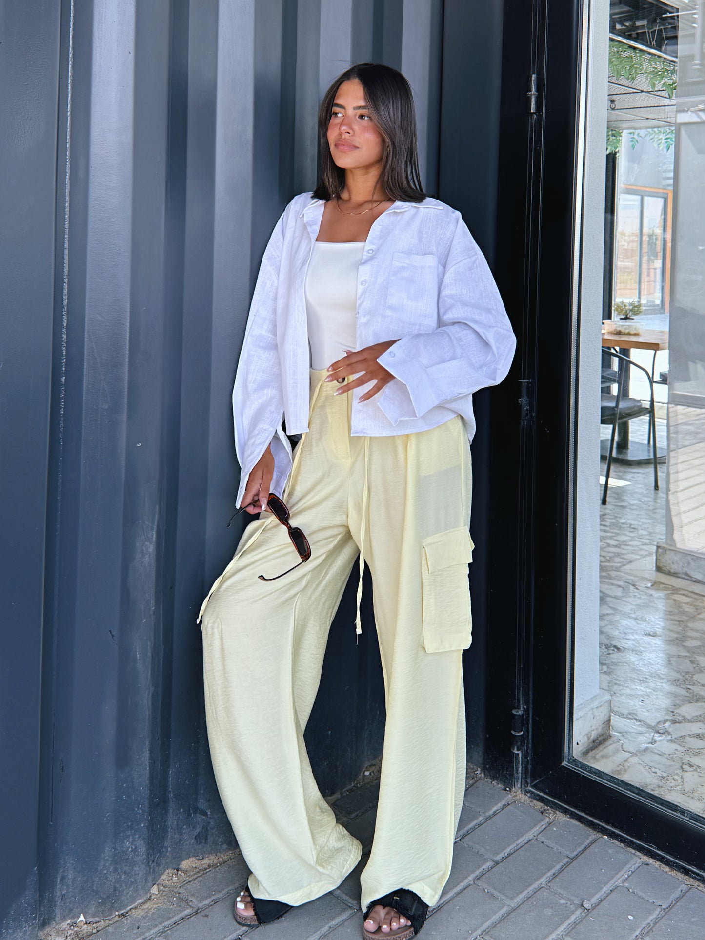 Cropped Shirt - White