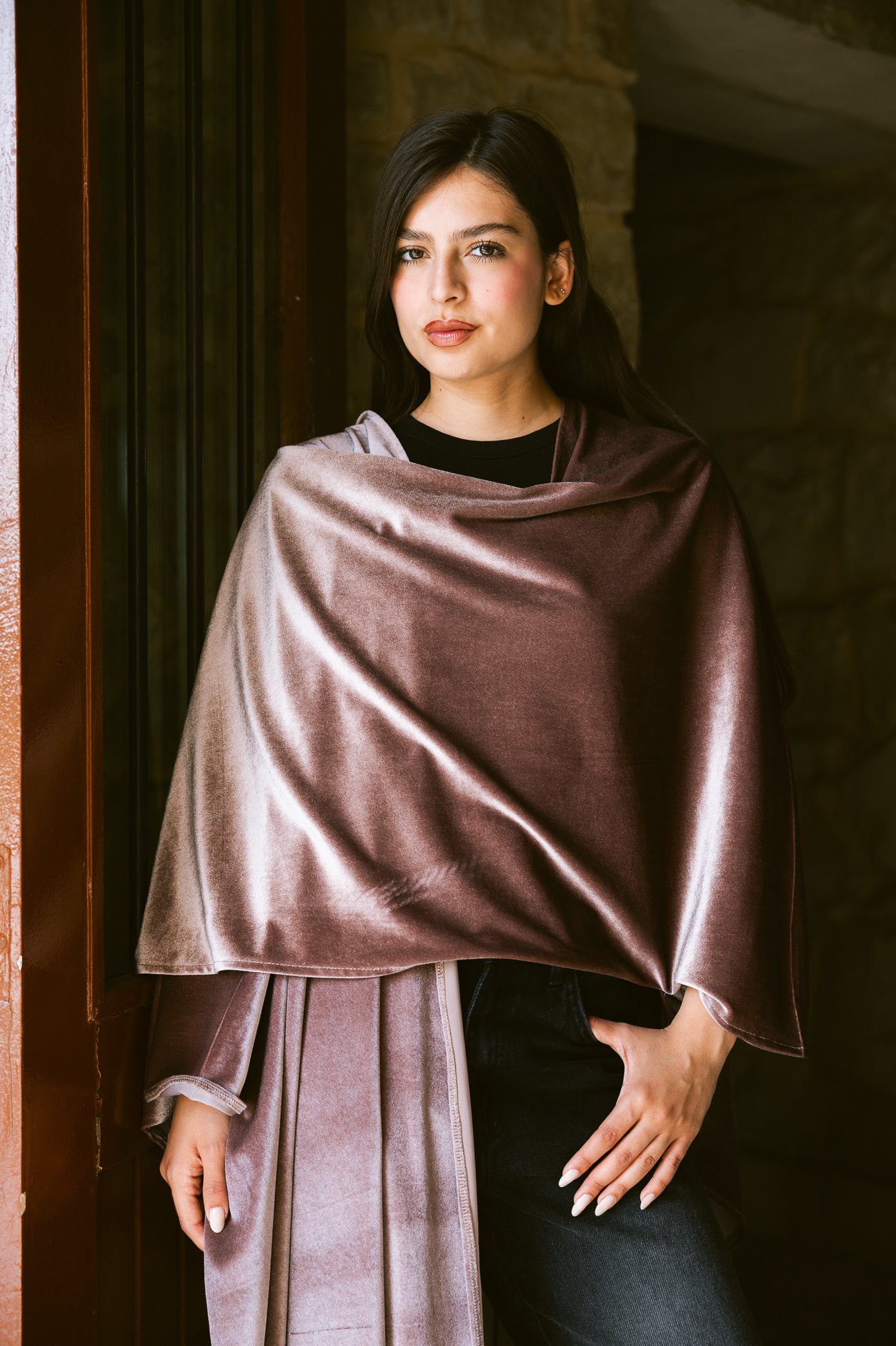 Fringe Edit Kaftan - Dusty Rose