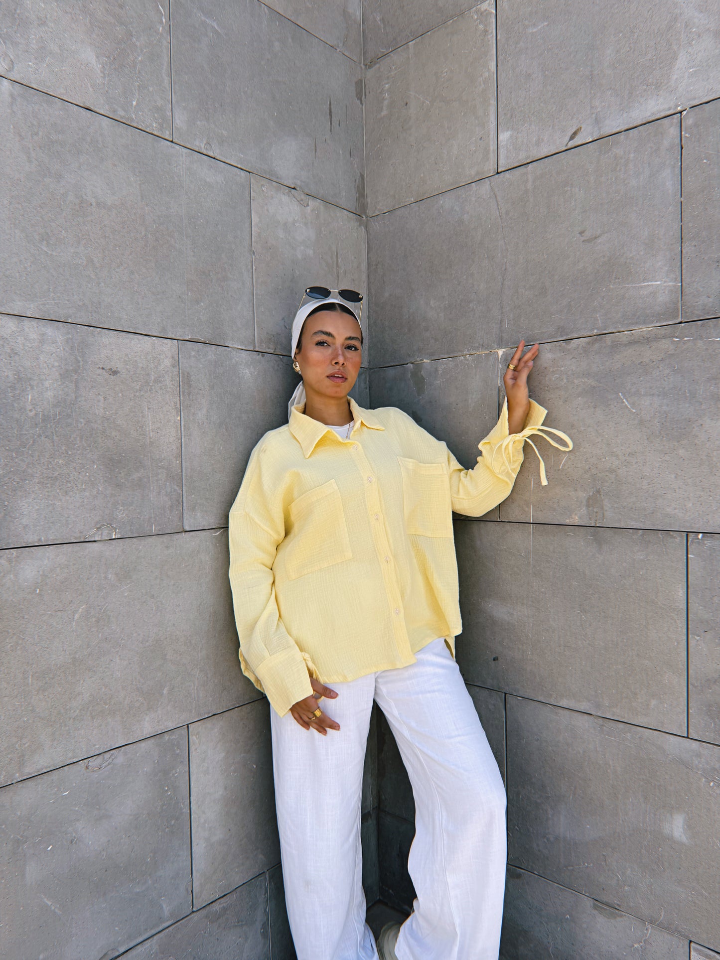 Blooming Shirt - Powder Yellow