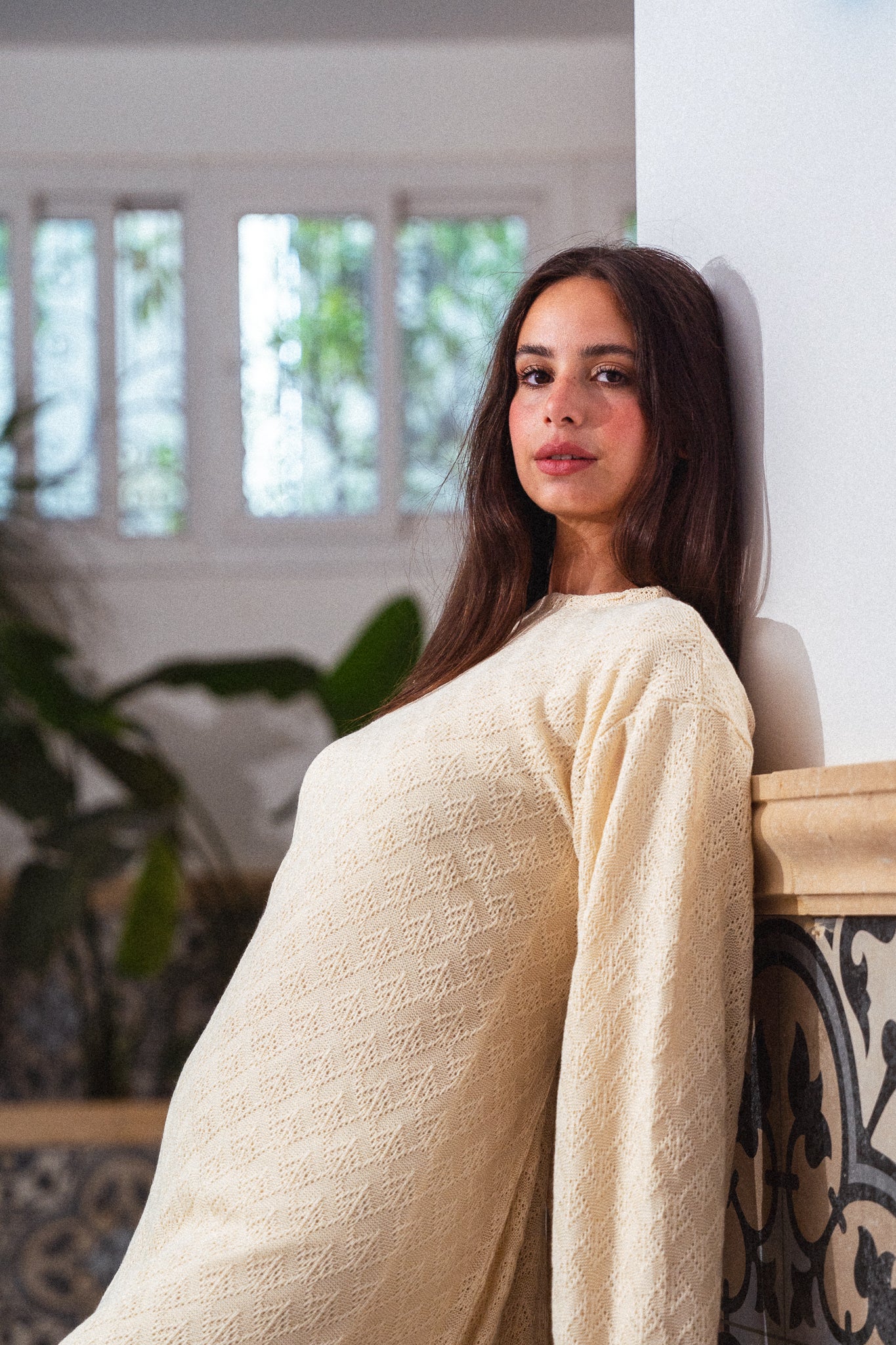 Remal Knit Dress - Beige