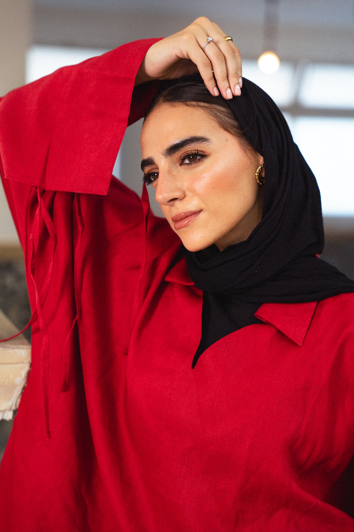 Linen Soul Top - Red