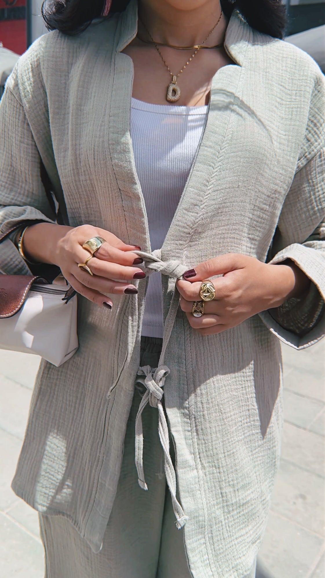 Double Stripe Set - Basil