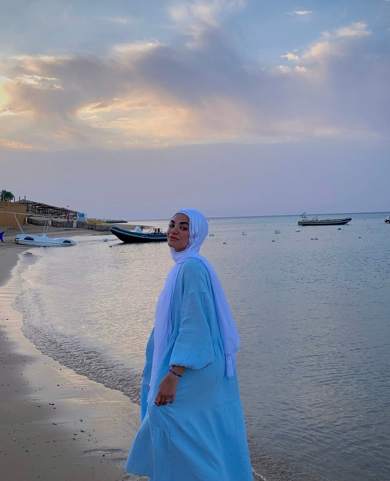 Blossom Beach Dress - Babyblue