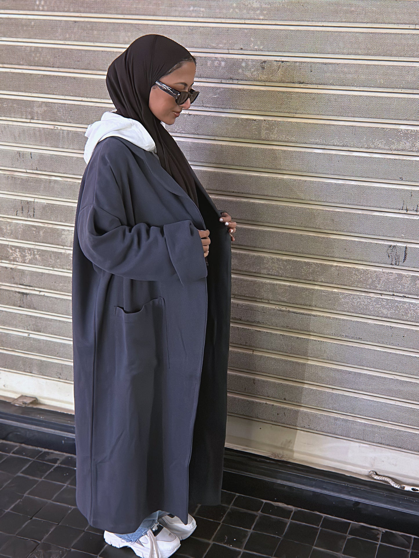 Cardigan Coat - Petroleum