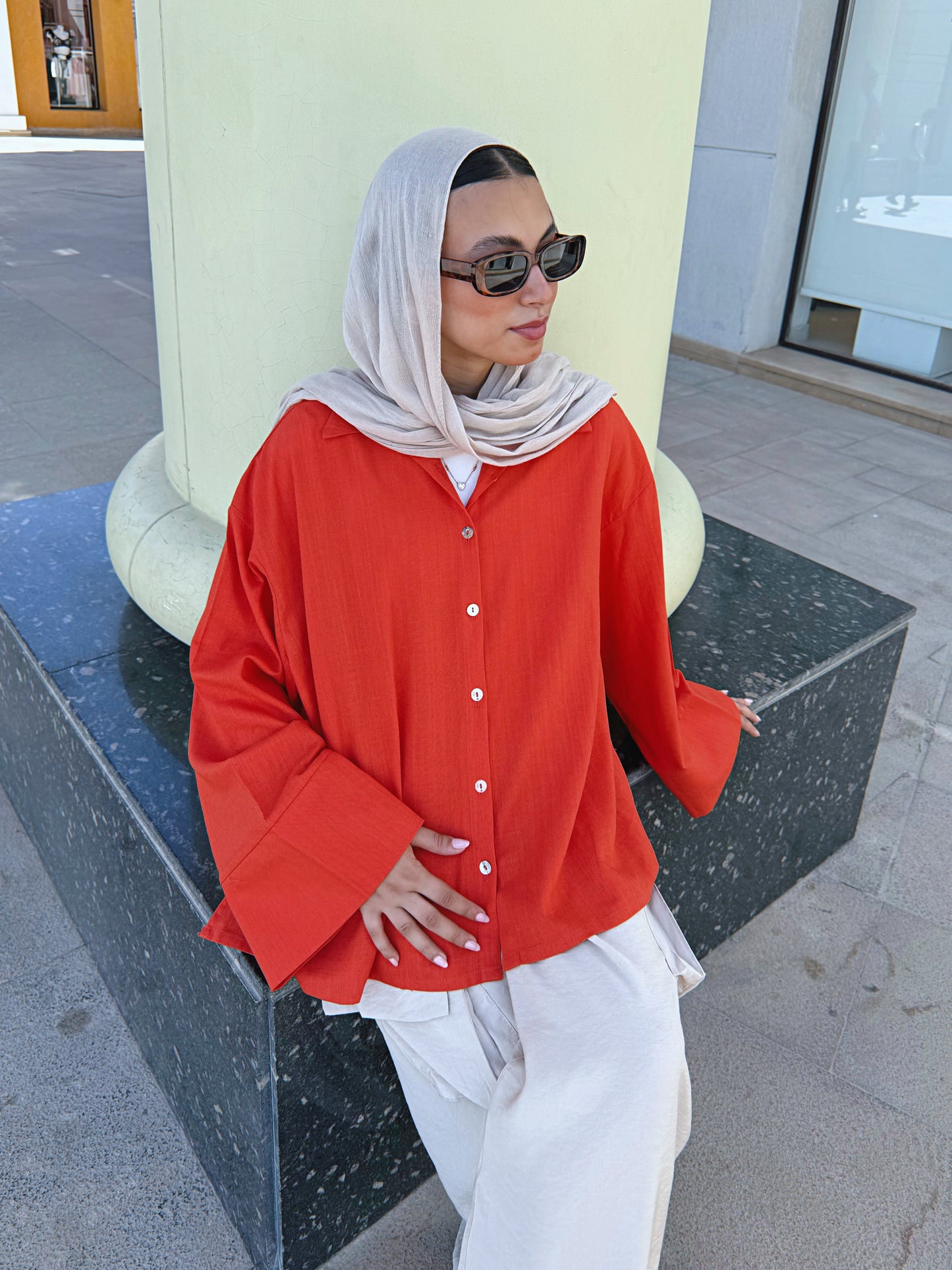 Ease Shirt - Chrome Orange
