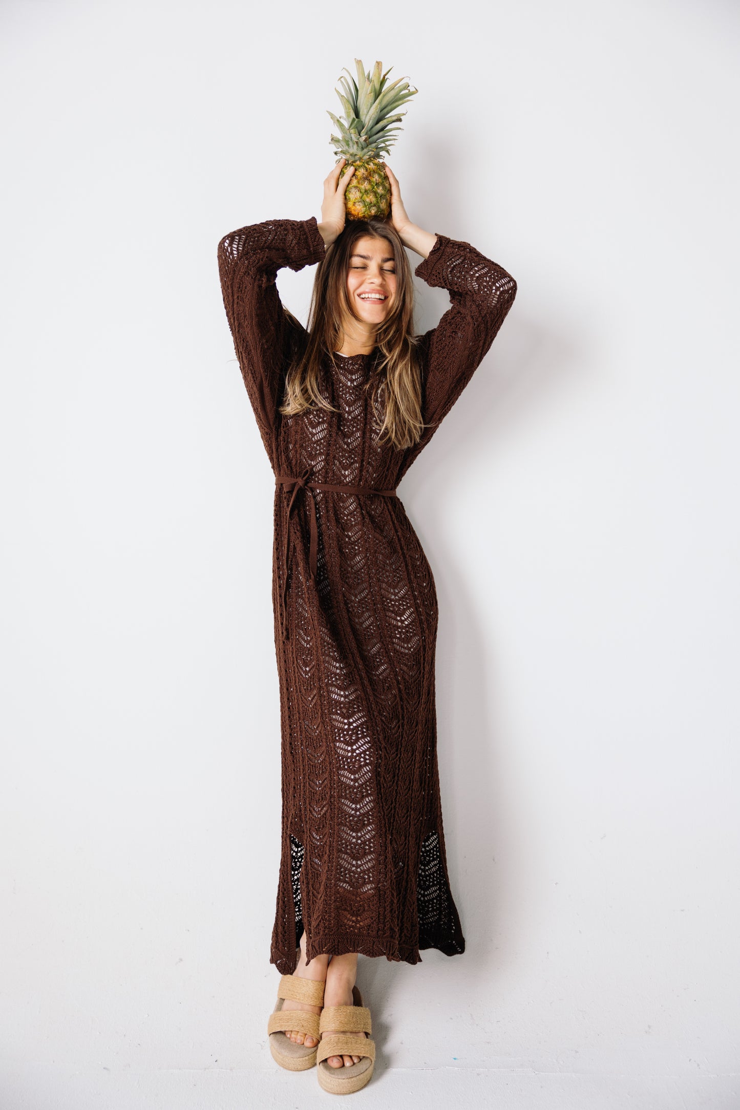 Sea Soul Knit Dress - Chocolate