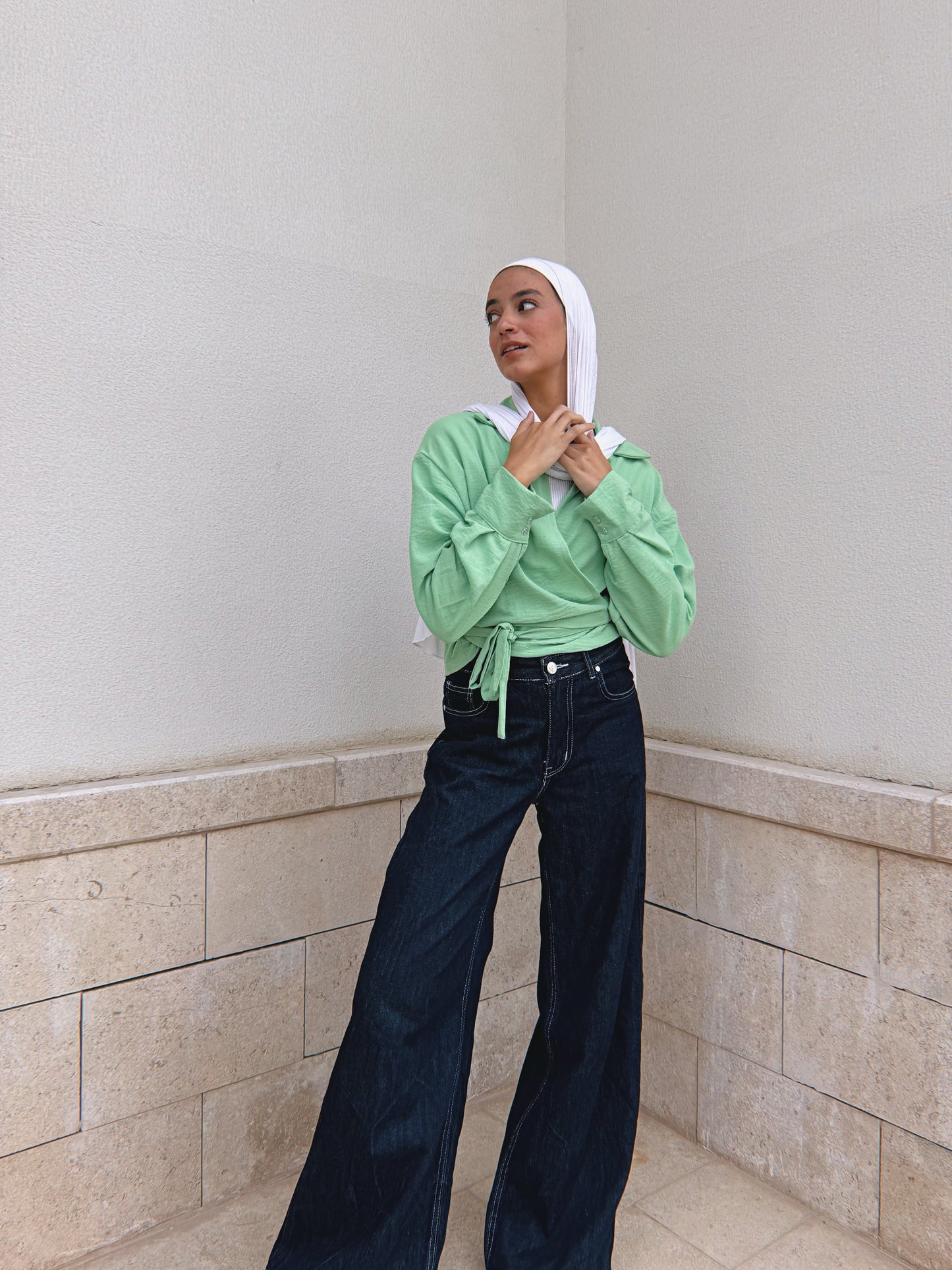 Wrap me shirt - Seafoam
