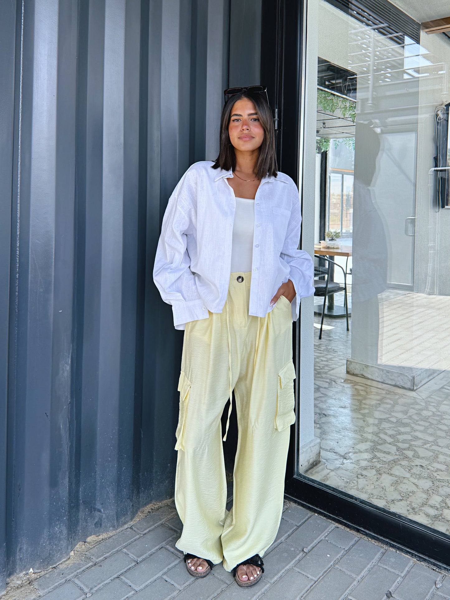 Cropped Shirt - White