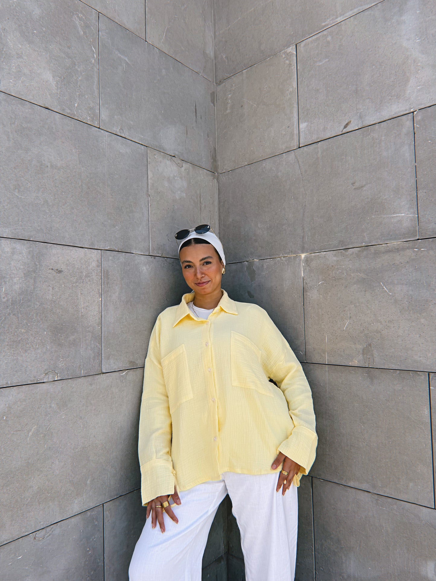Blooming Shirt - Powder Yellow