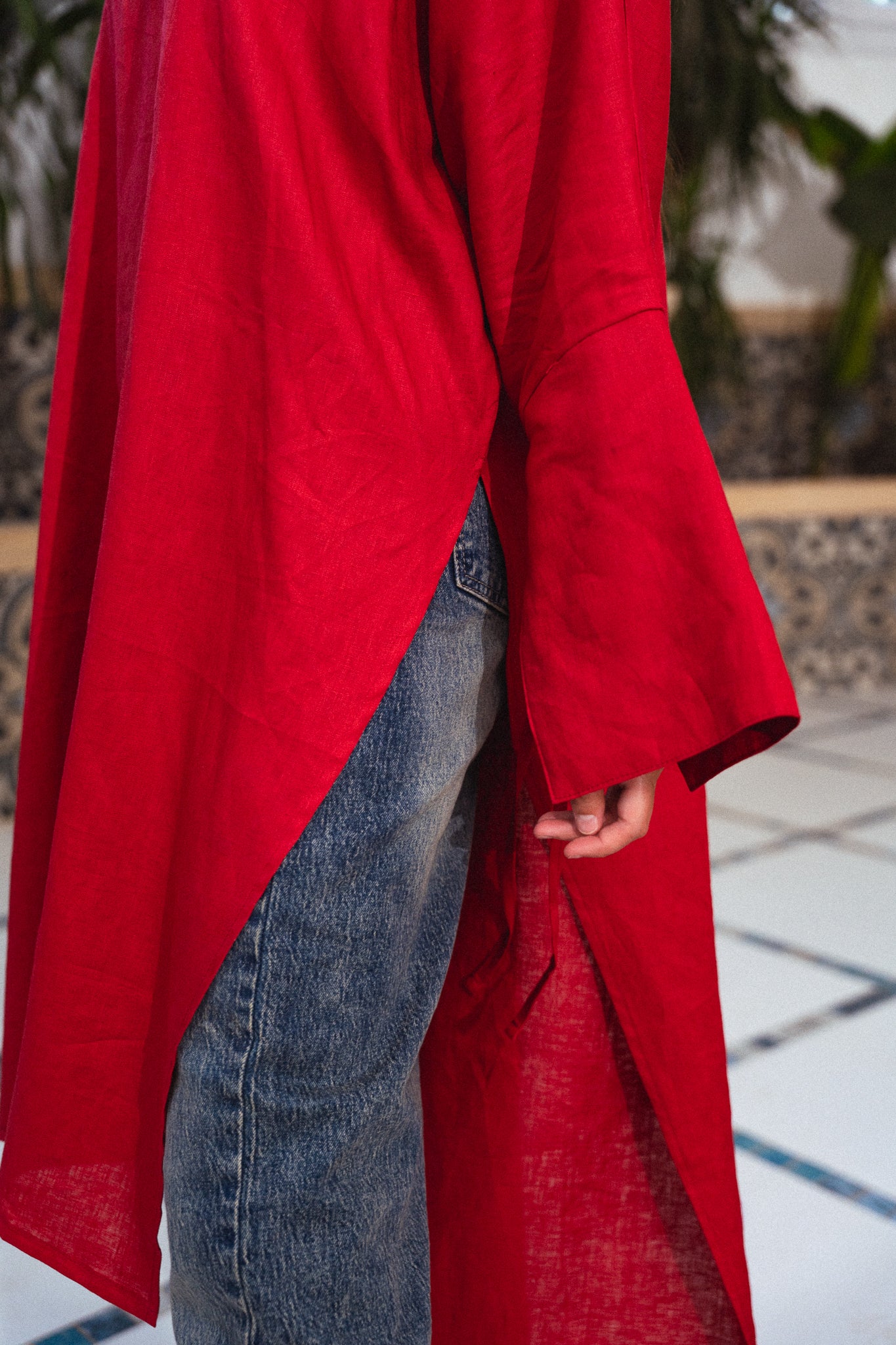 Purefold Long Top - Red