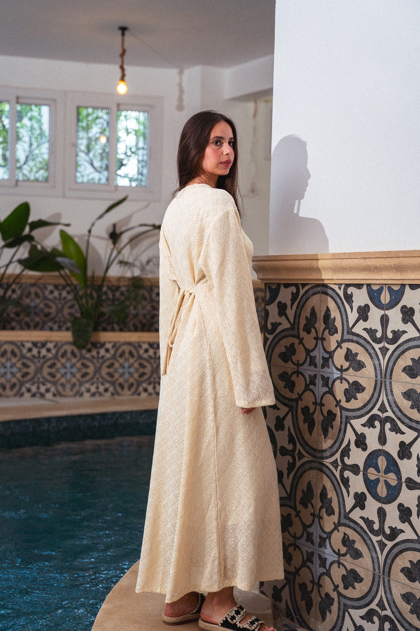 Remal Knit Dress - Beige