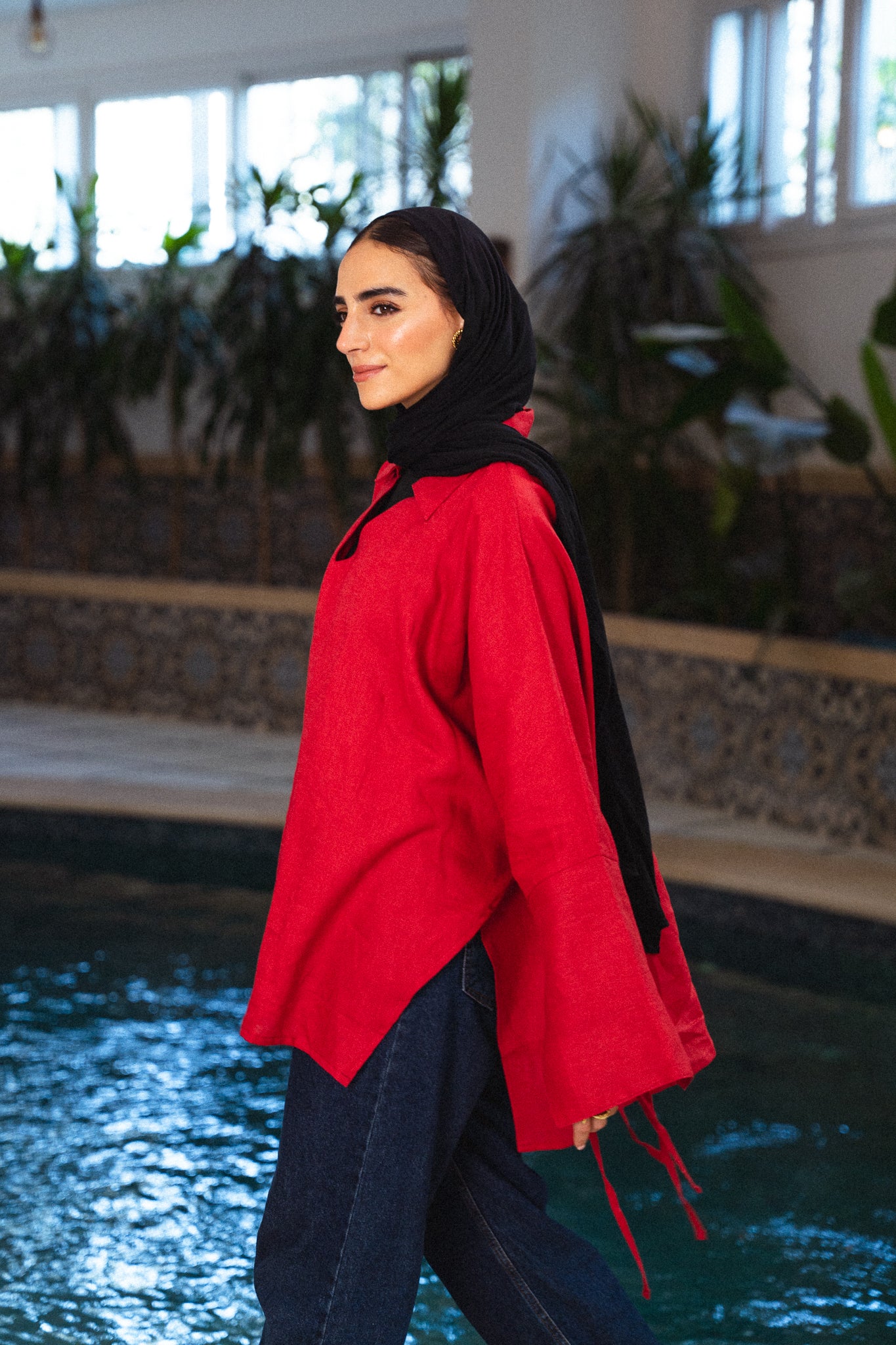 Linen Soul Top - Red
