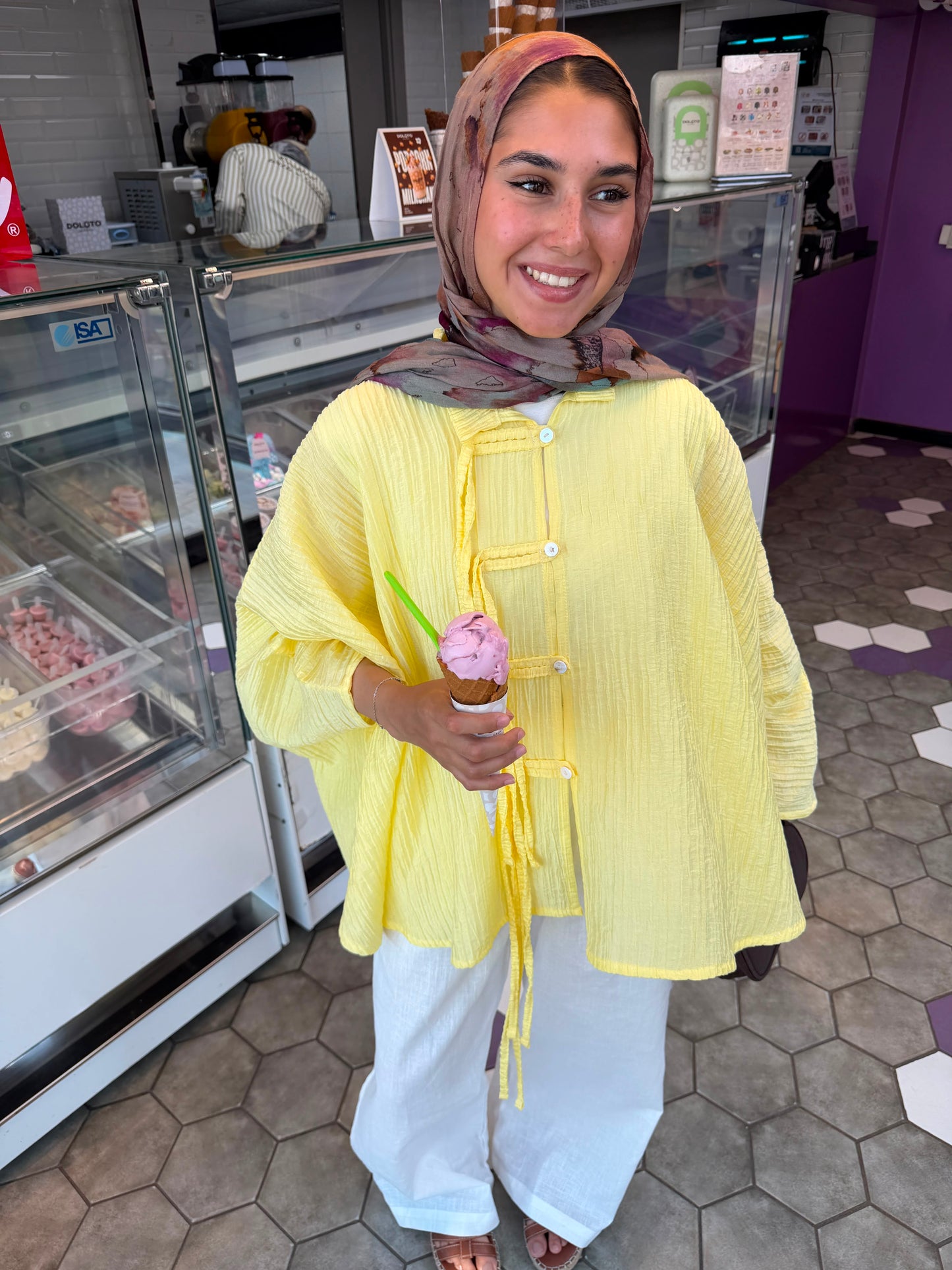 Rahaf Top - Butter Yellow