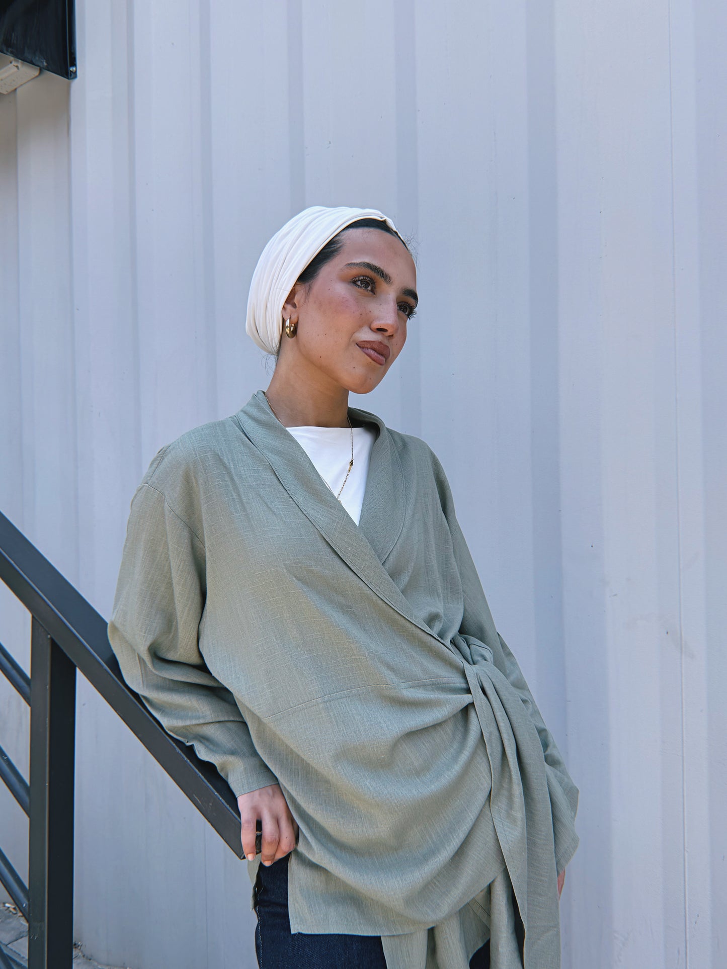 Softly Wrap Kimono - Olive
