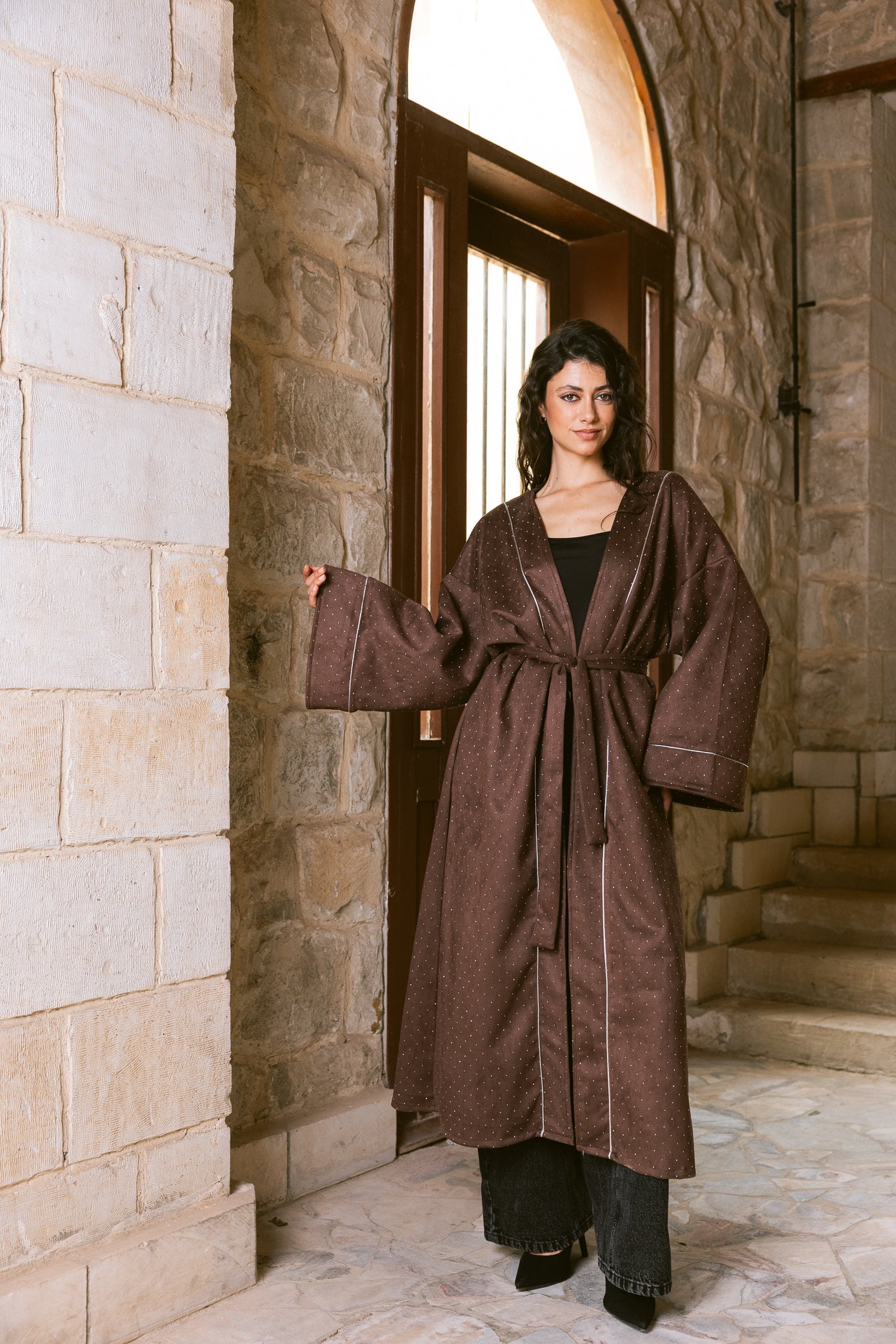 Sky Dust Kaftan - Chocolate