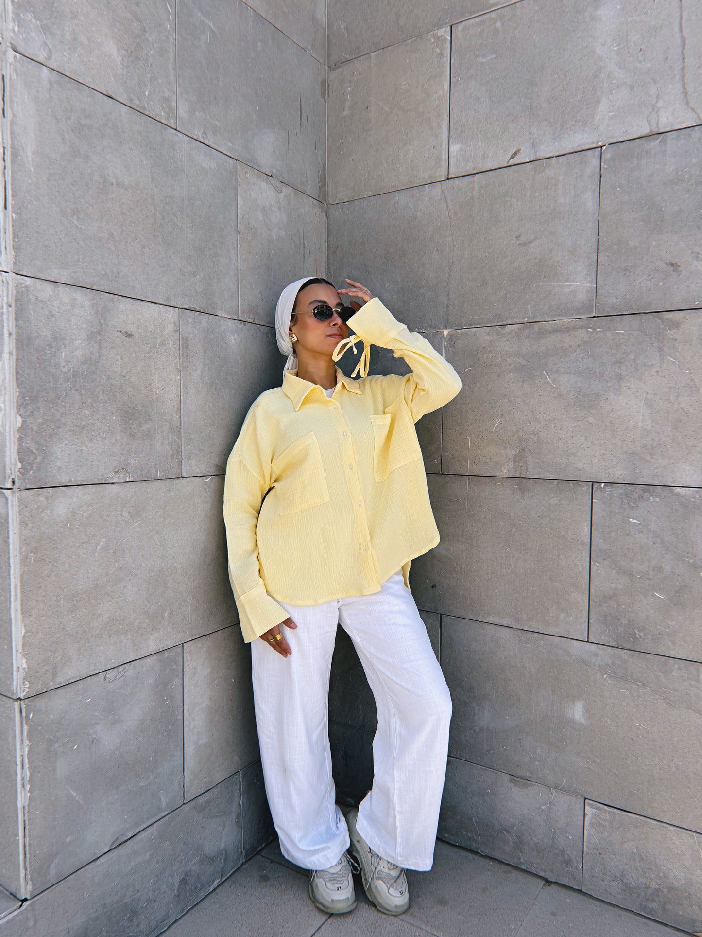 Blooming Shirt - Powder Yellow