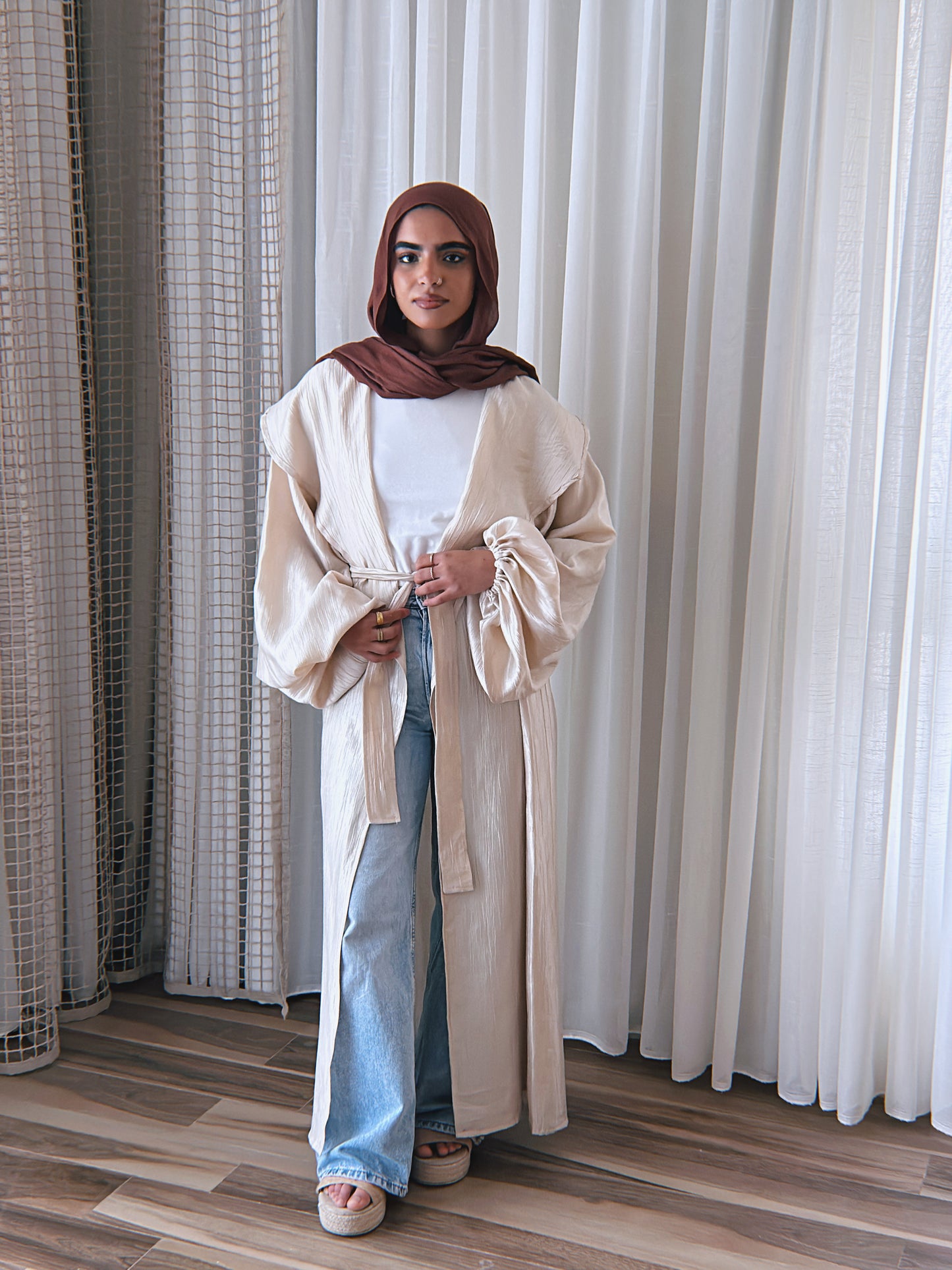 Love Me Shimmer Kimono - Gold