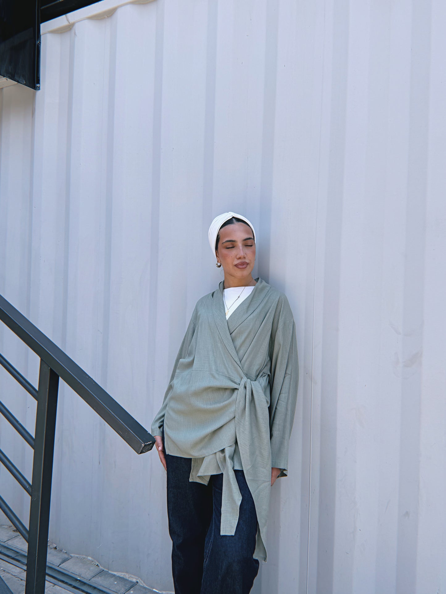 Softly Wrap Kimono - Olive