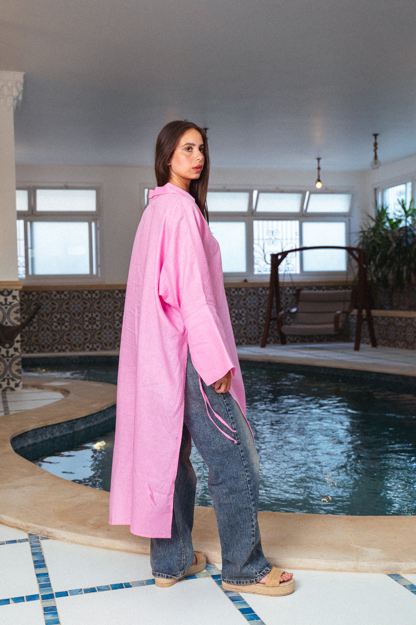 Purefold Long Top - Pink