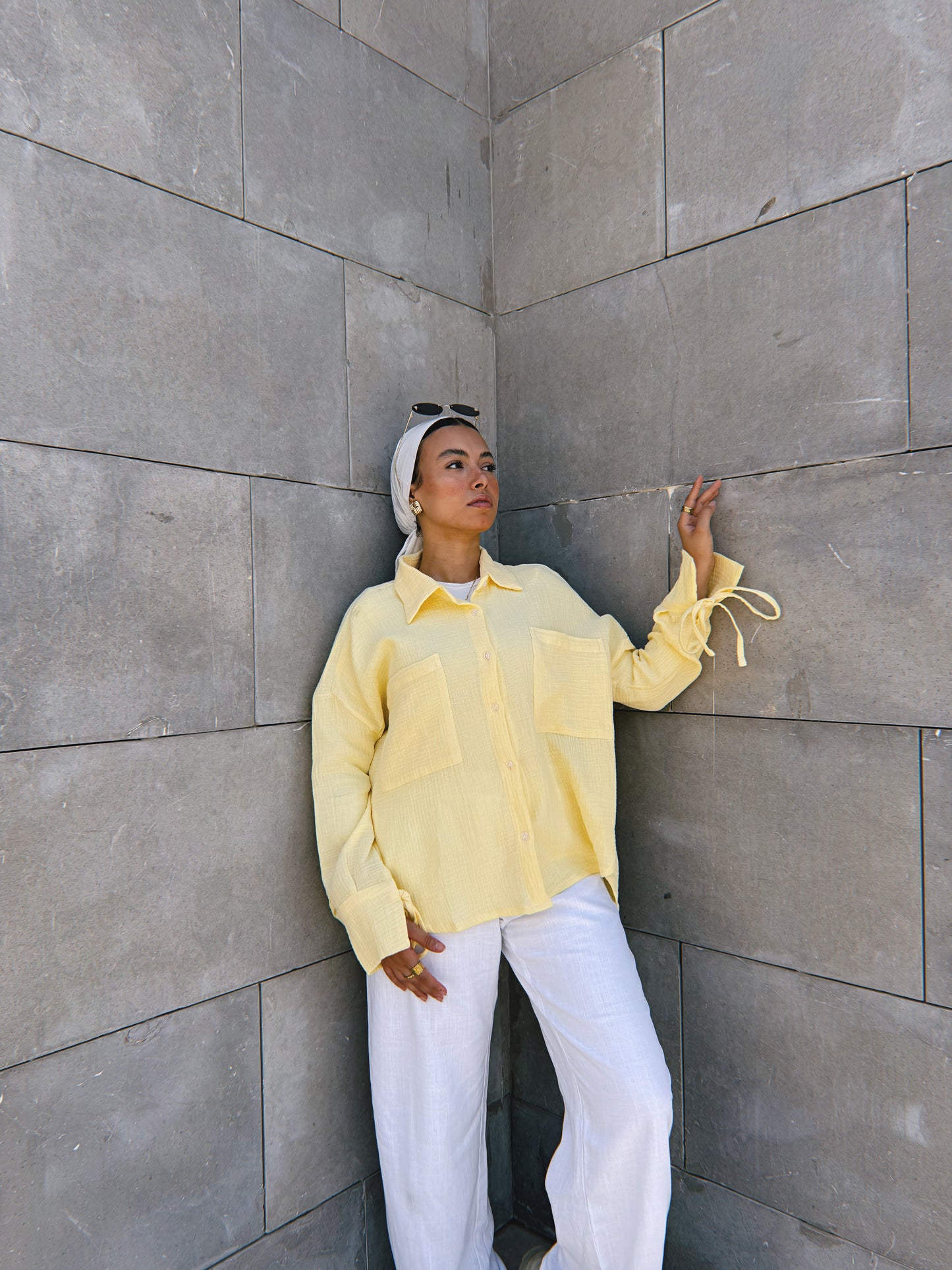 Blooming Shirt - Powder Yellow