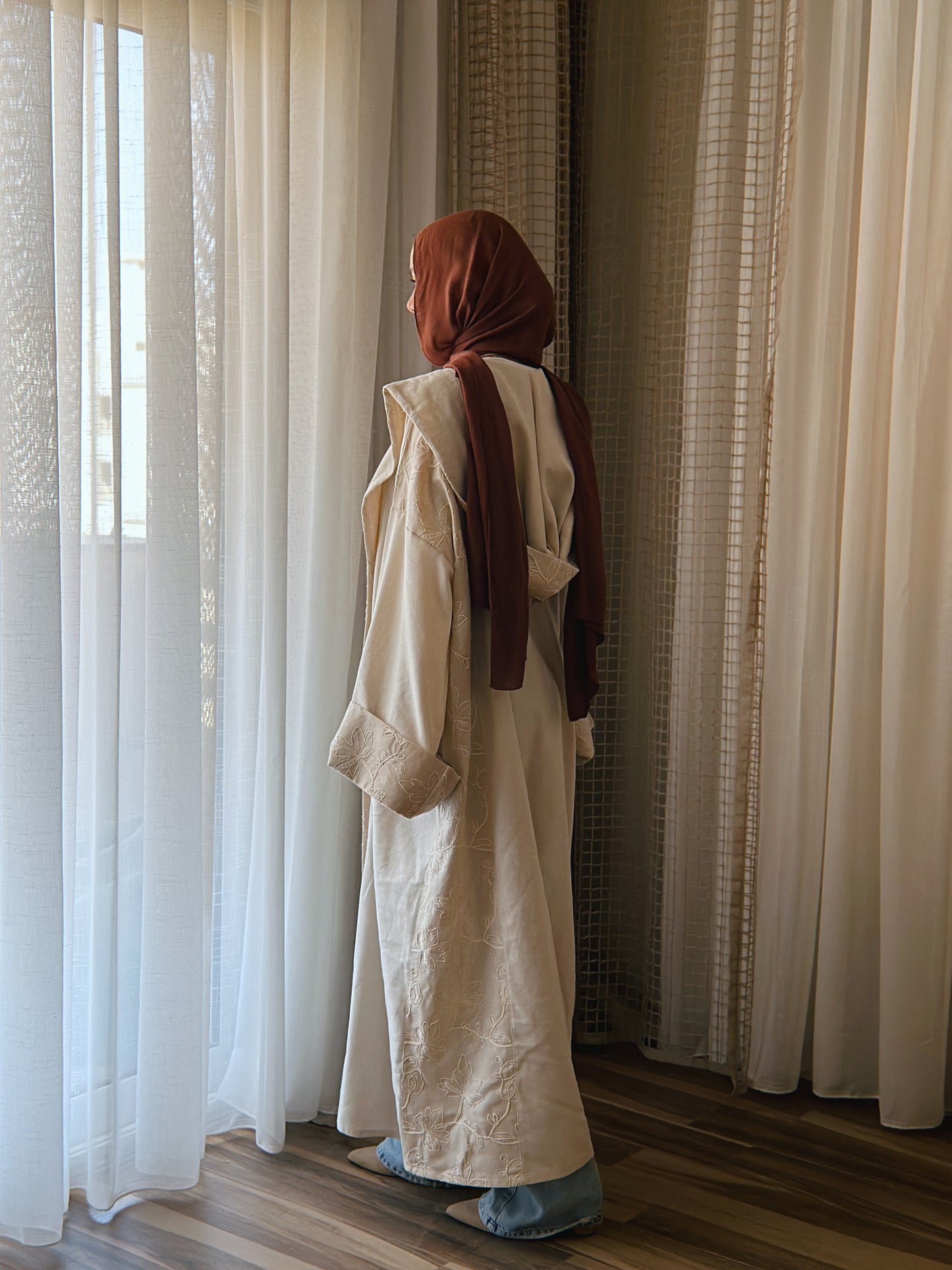 Sand Embroidery Kaftan