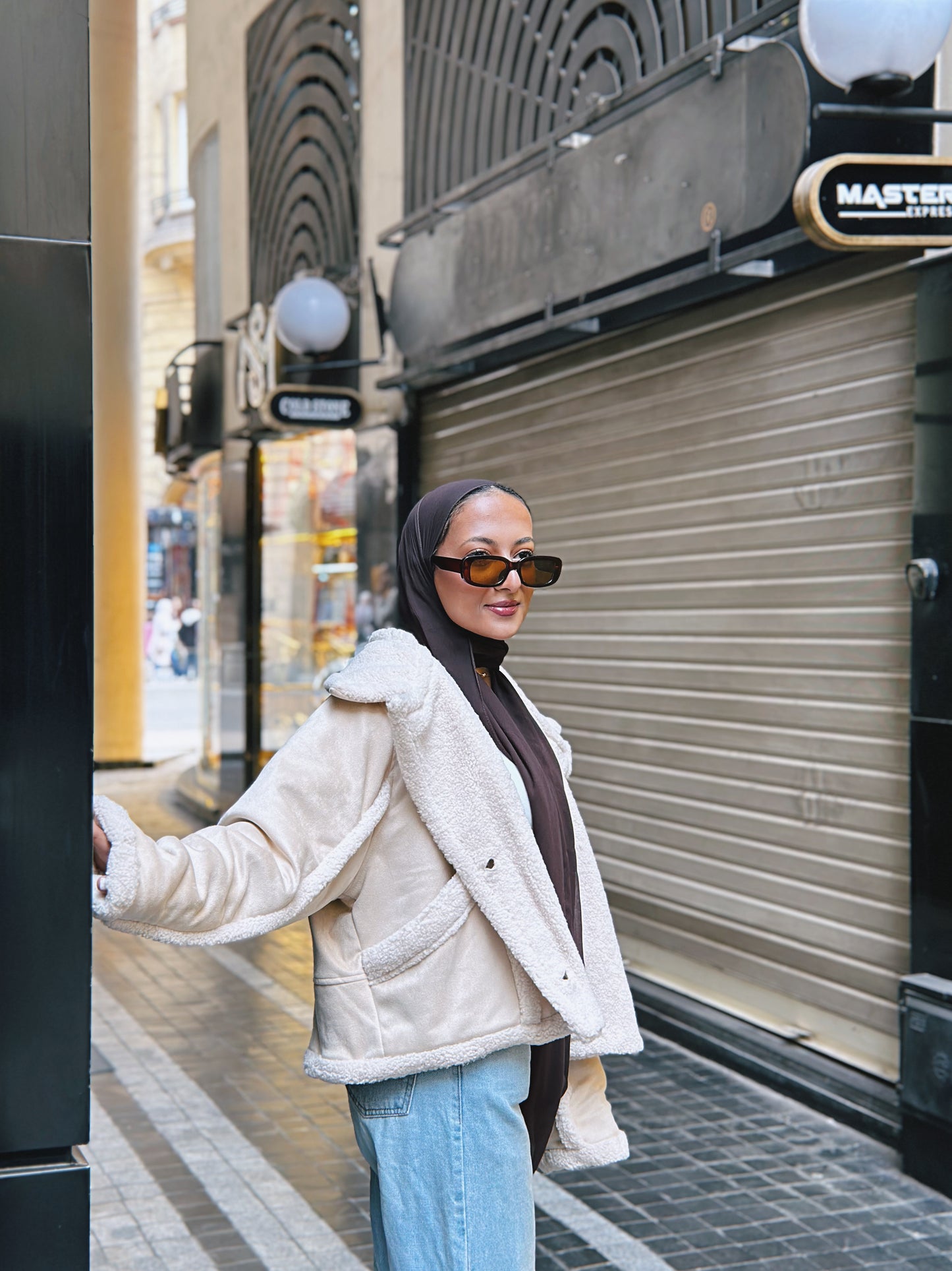 Double Sided Jacket - Lightbeigexcream