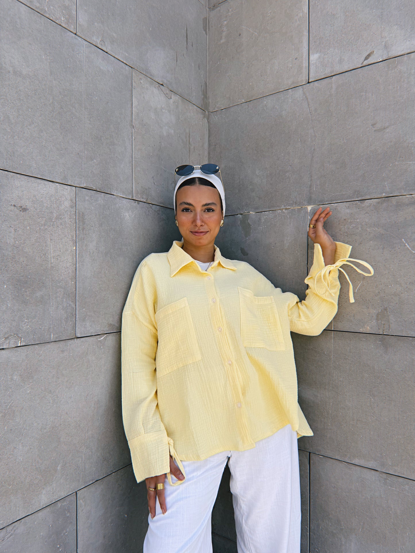 Blooming Shirt - Powder Yellow