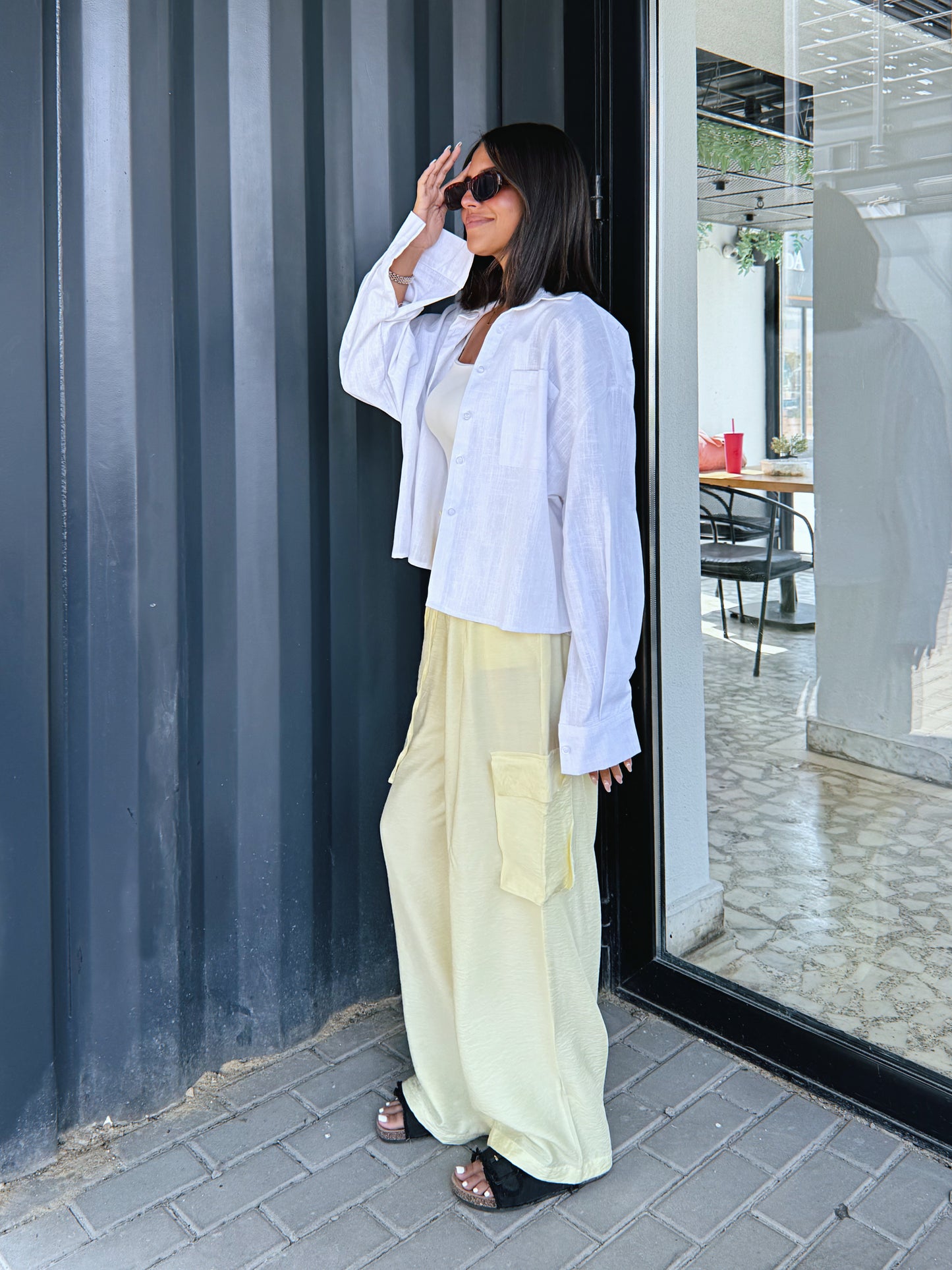 Cropped Shirt - White