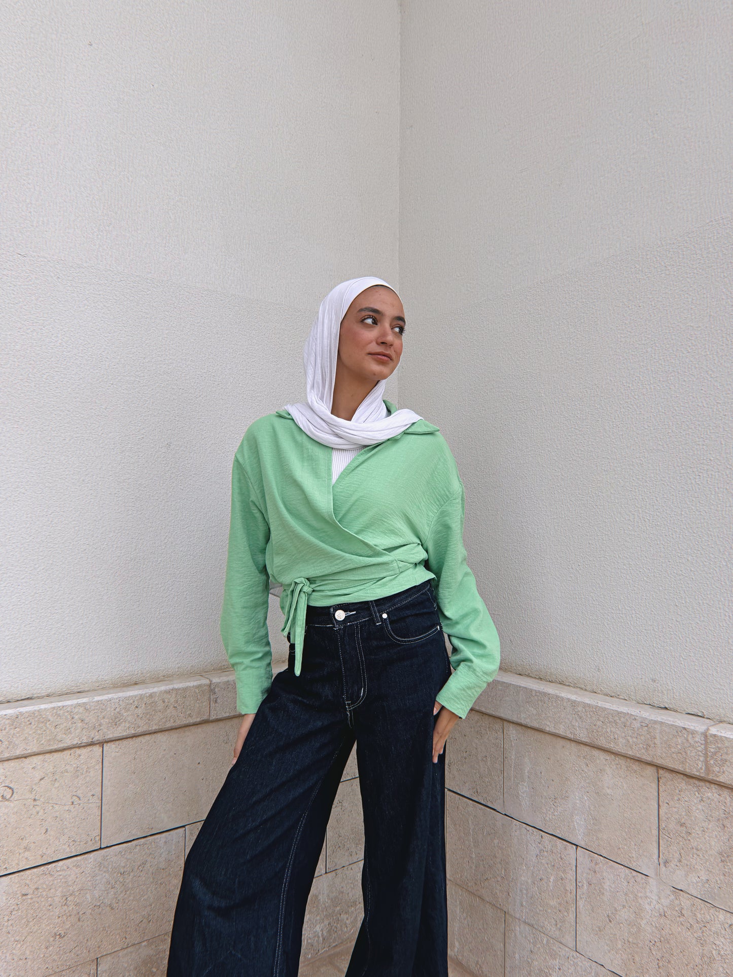 Wrap me shirt - Seafoam