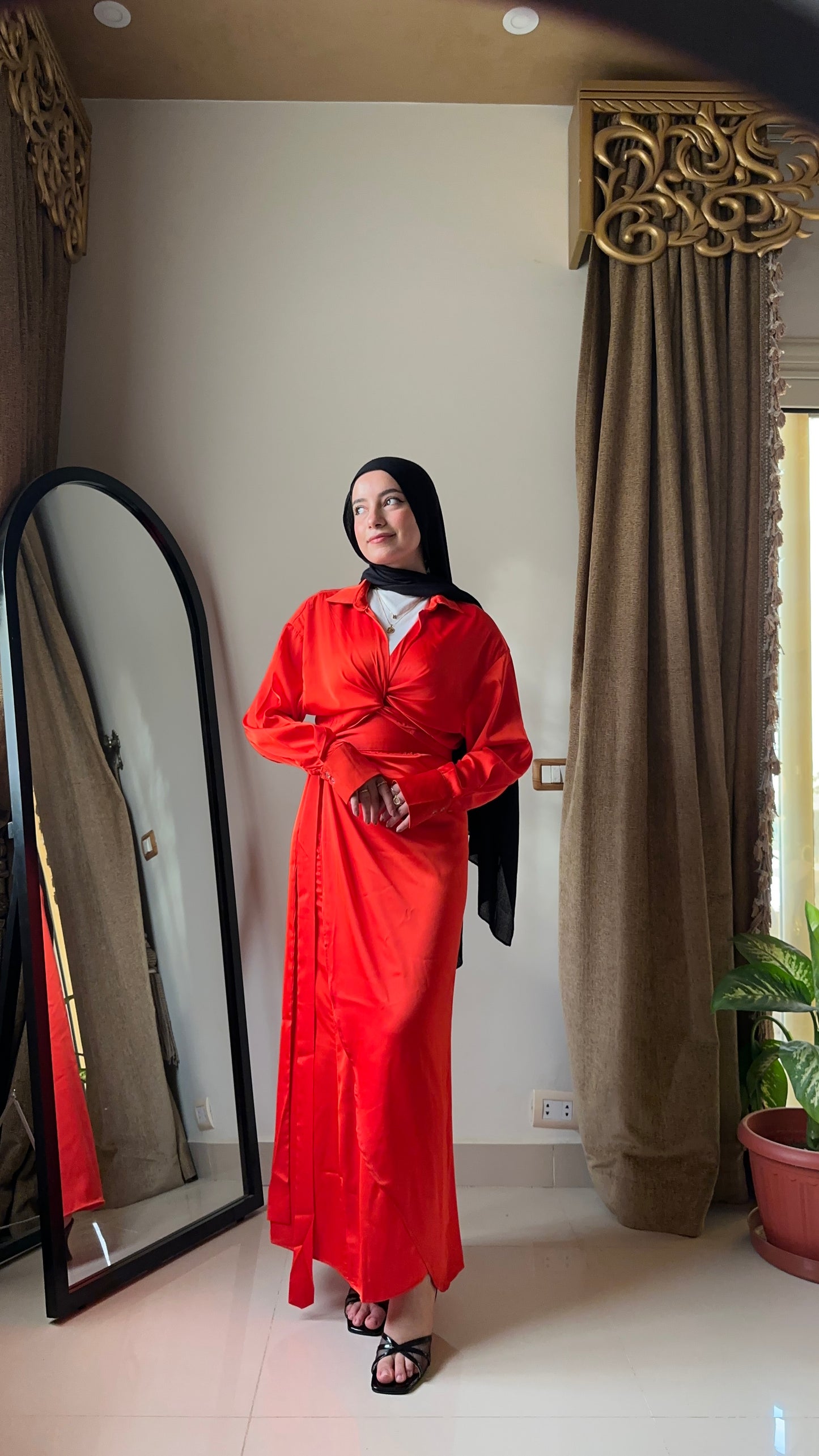 Satin Wrap-me Set - Red