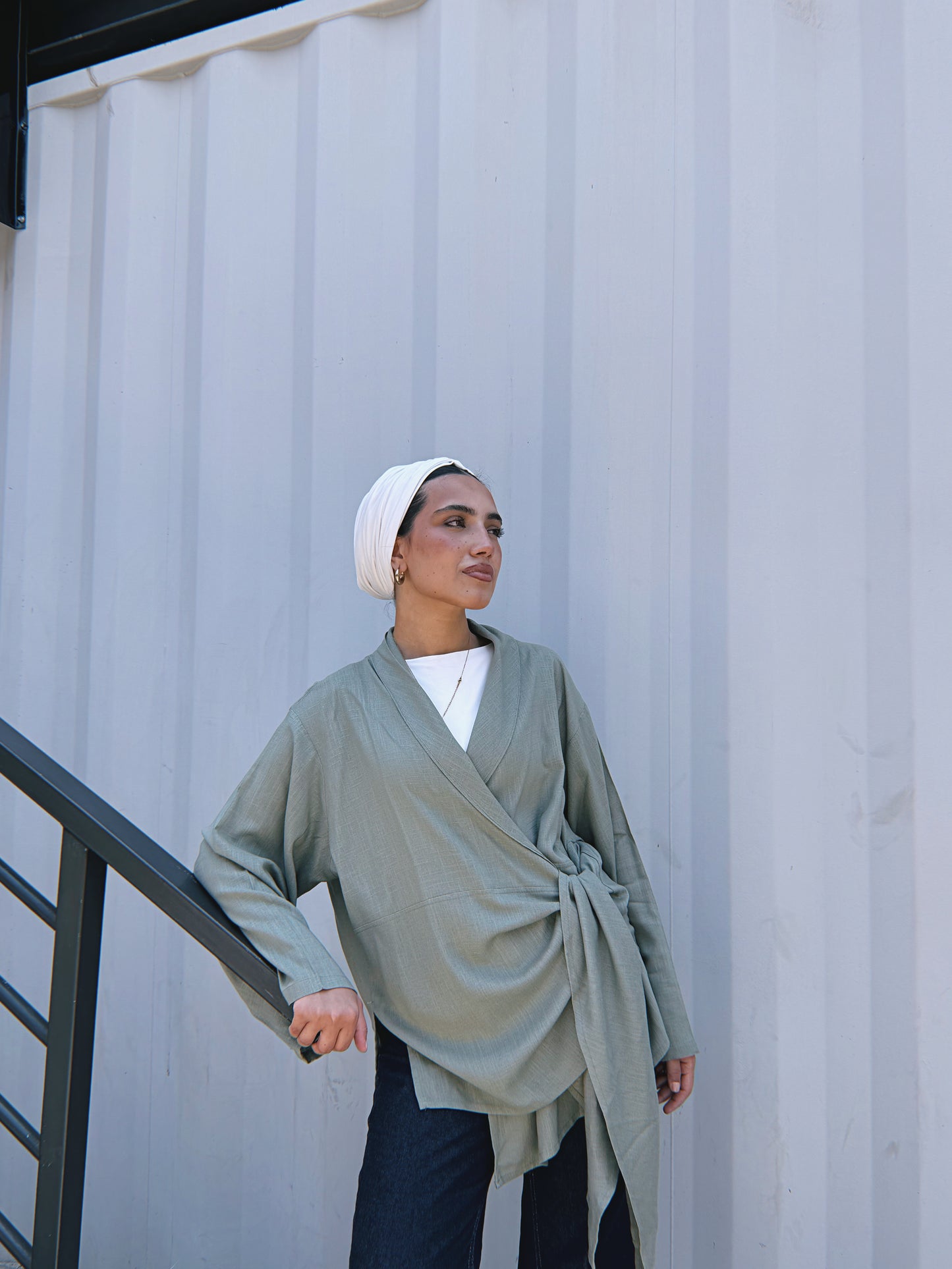 Softly Wrap Kimono - Olive