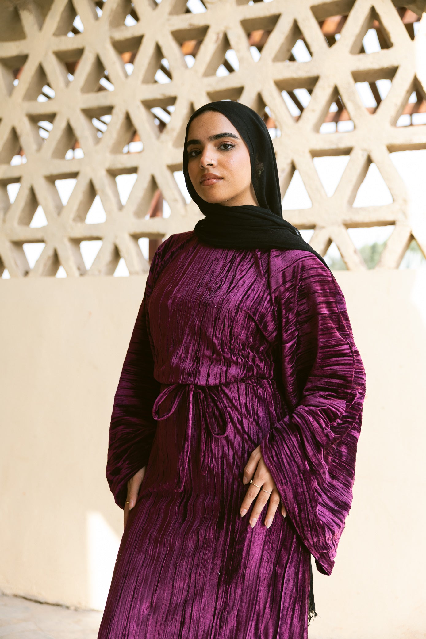 Butterfly Dress - Burgundy