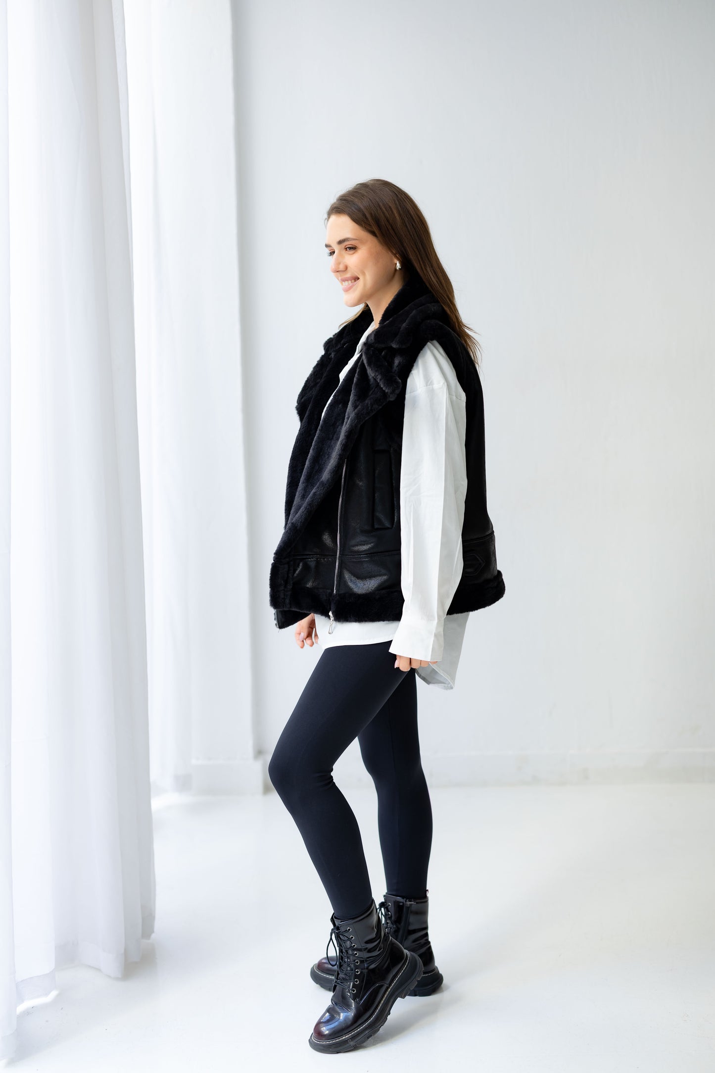 Winter Armor Leatherxfur Vest