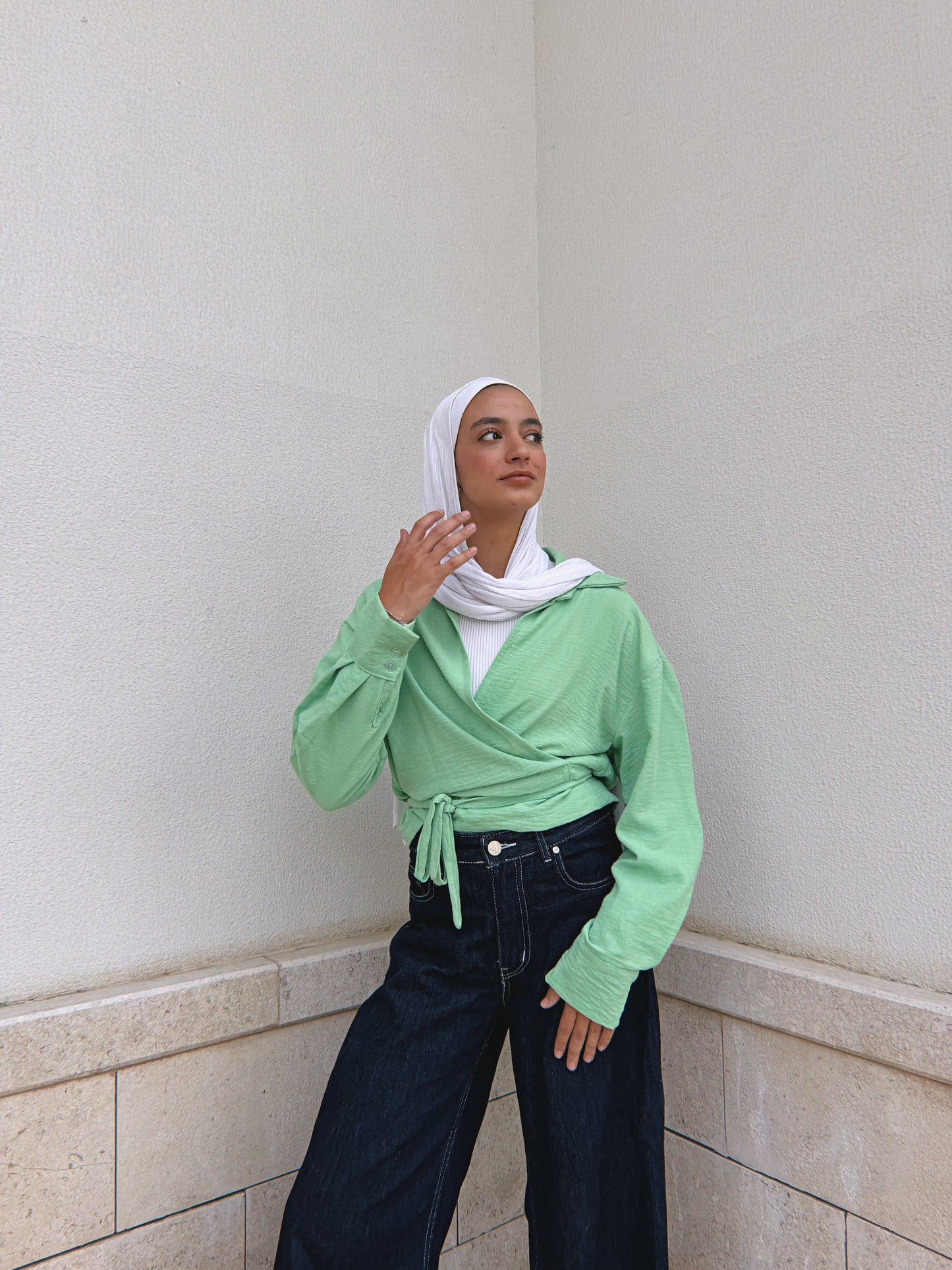 Wrap me shirt - Seafoam