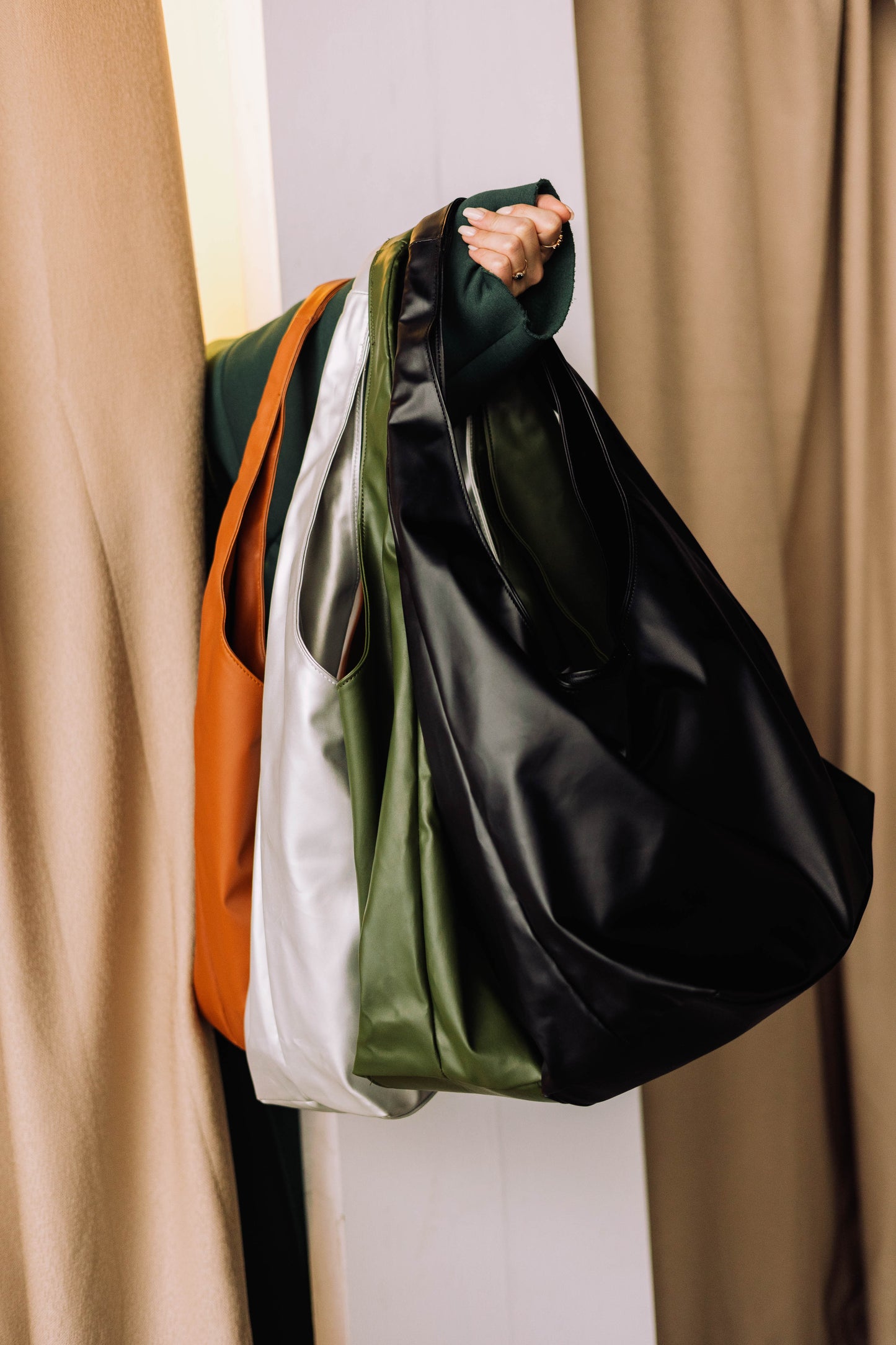 The Carry-All Slouch Bag - Black