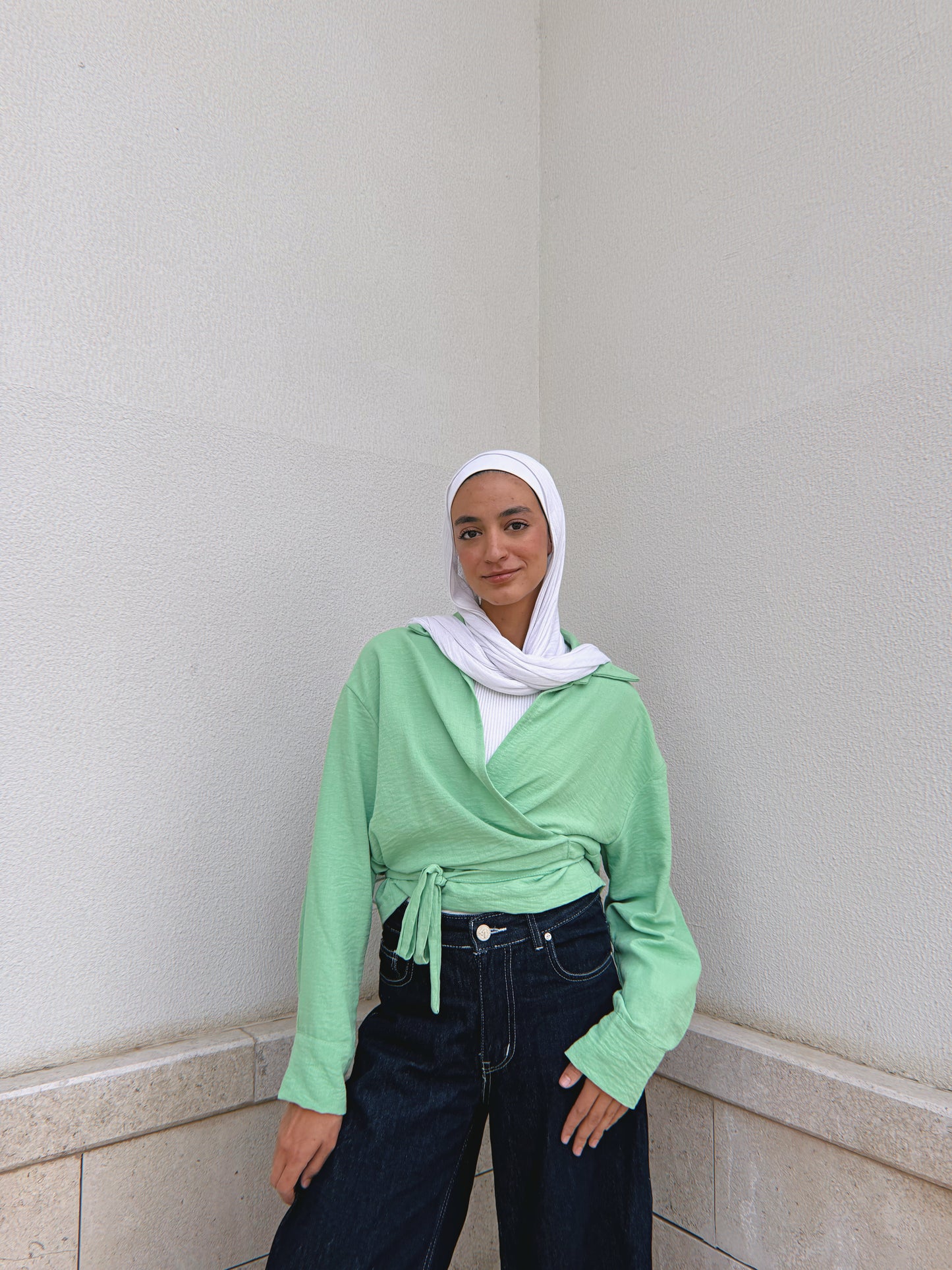 Wrap me shirt - Seafoam