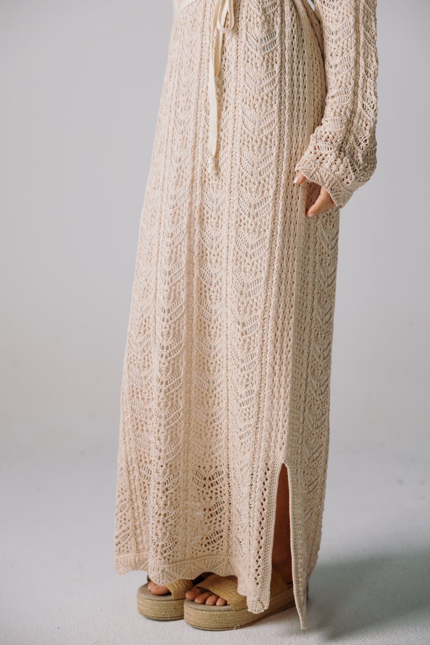 Sea Soul Knit Dress - Cream