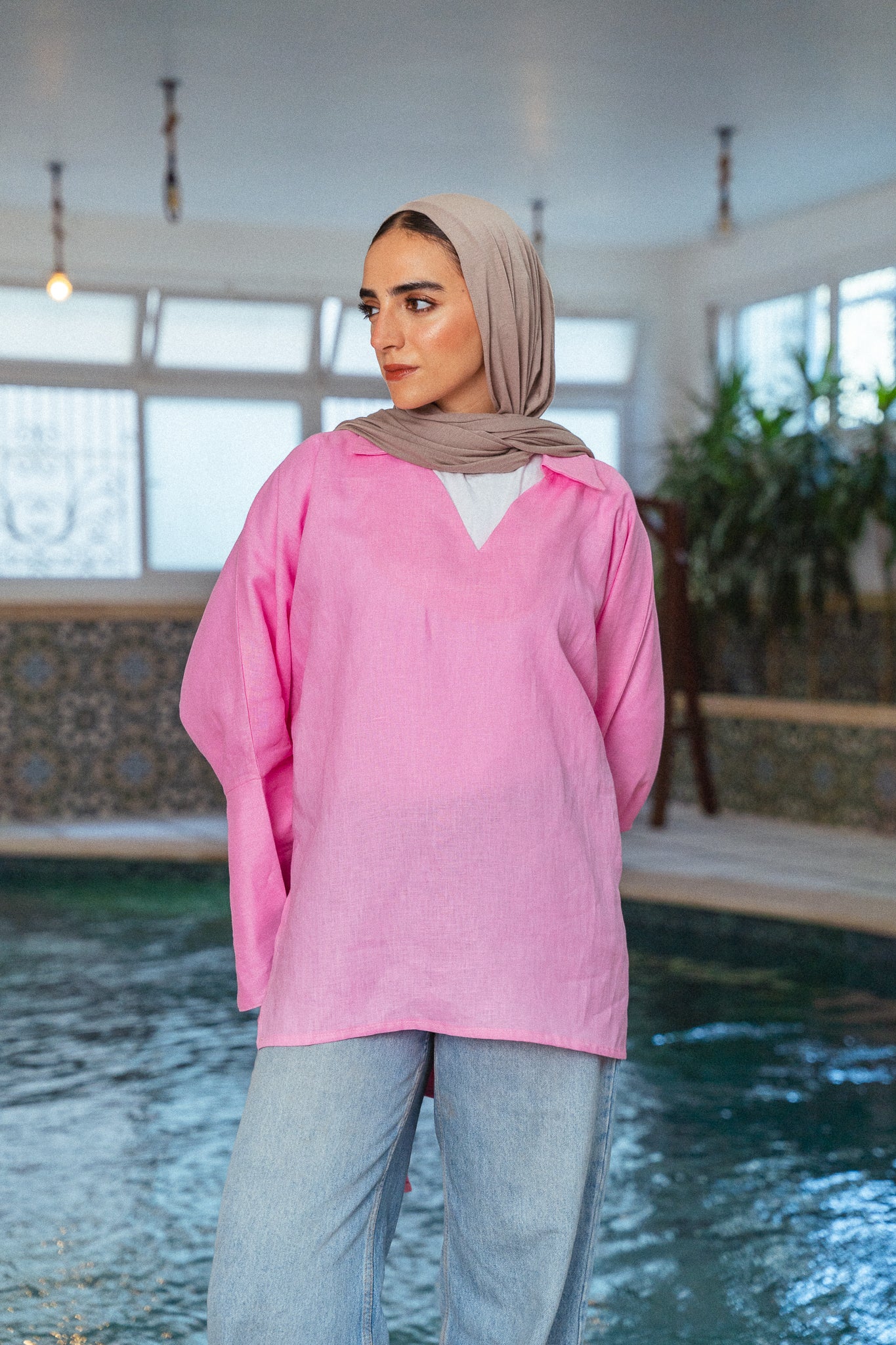 Linen Soul Top - Pink