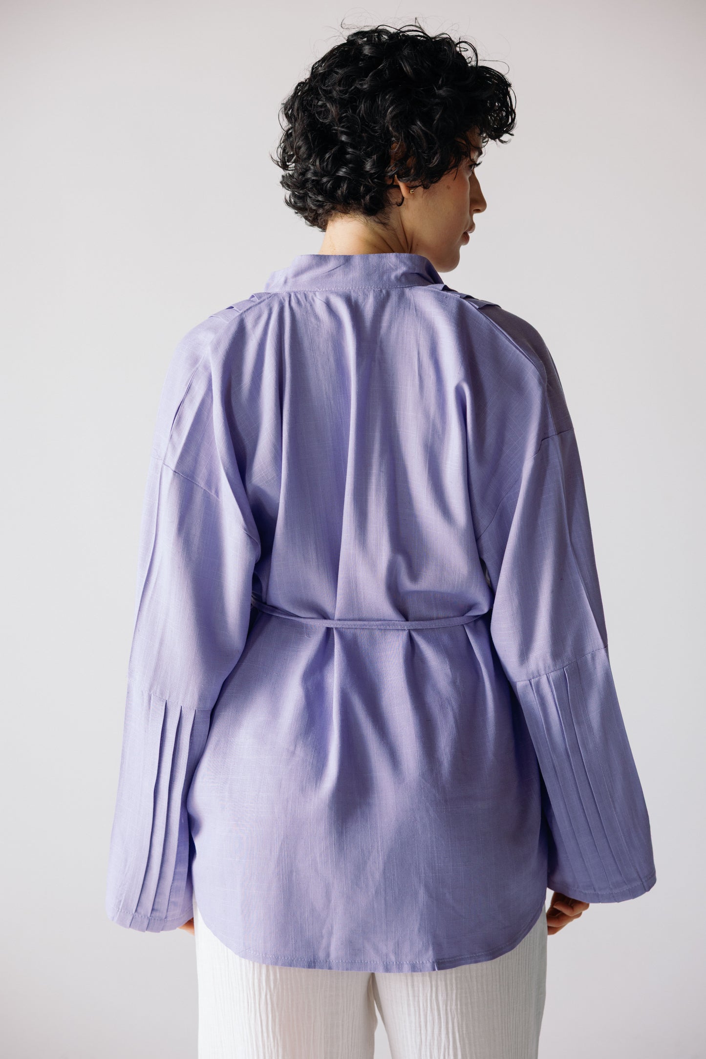 Pleated Top - Lilac