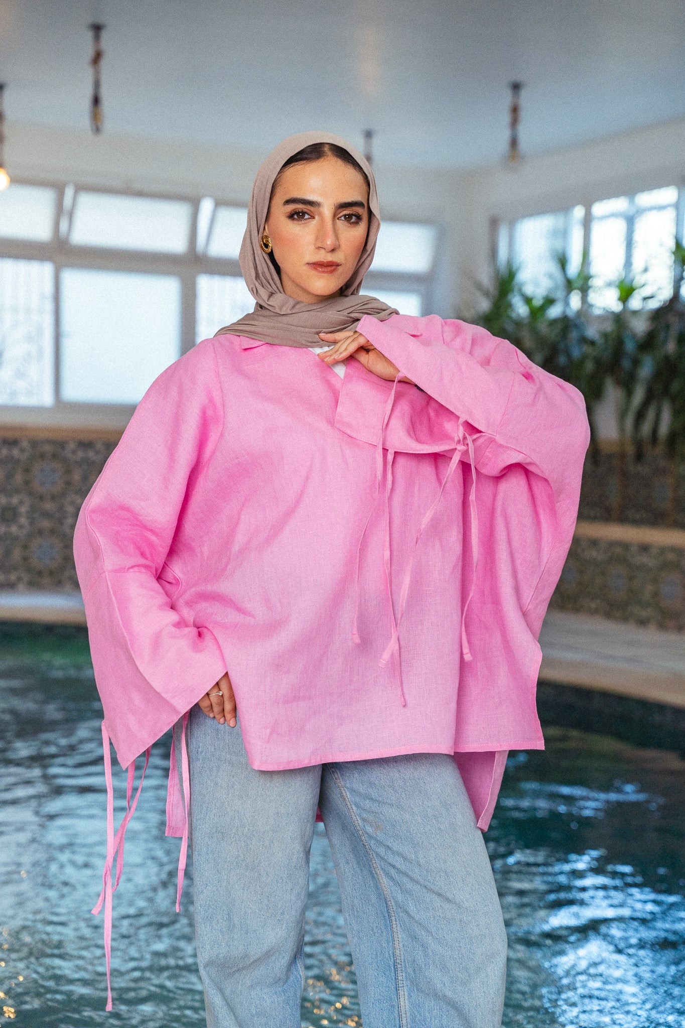 Linen Soul Top - Pink