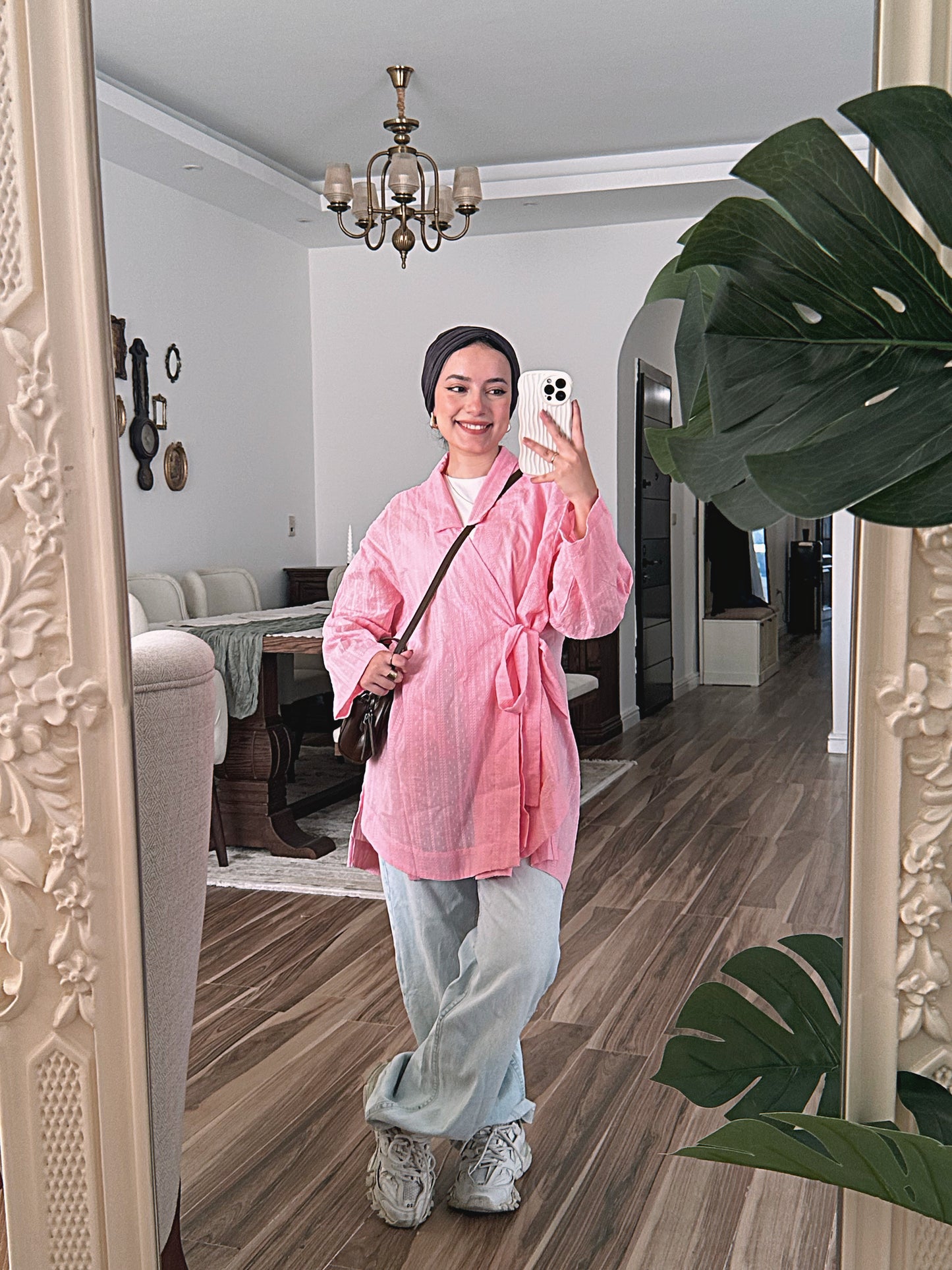 Let Me Breathe Kimono - Powder Pink