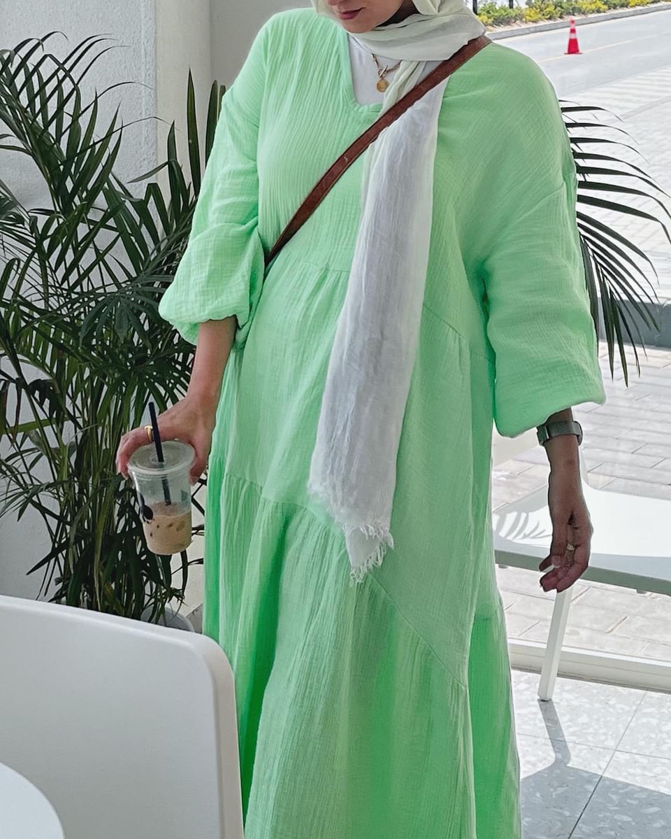 Blossom Beach Dress - Seafoam