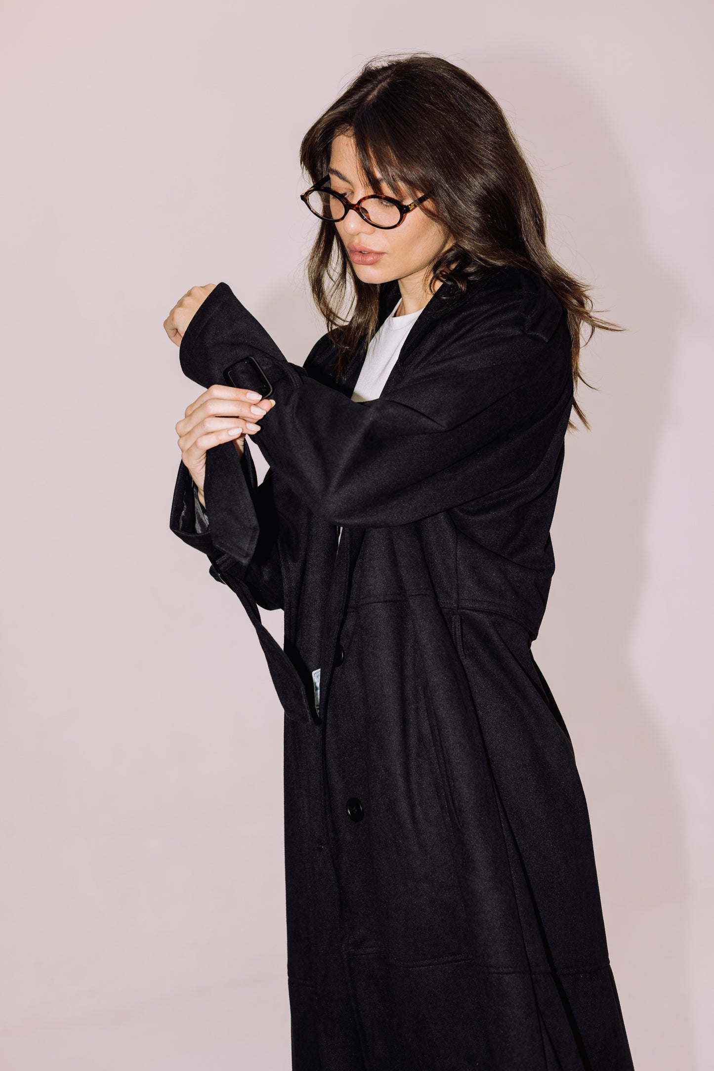 City Girl Trench Coat - Black