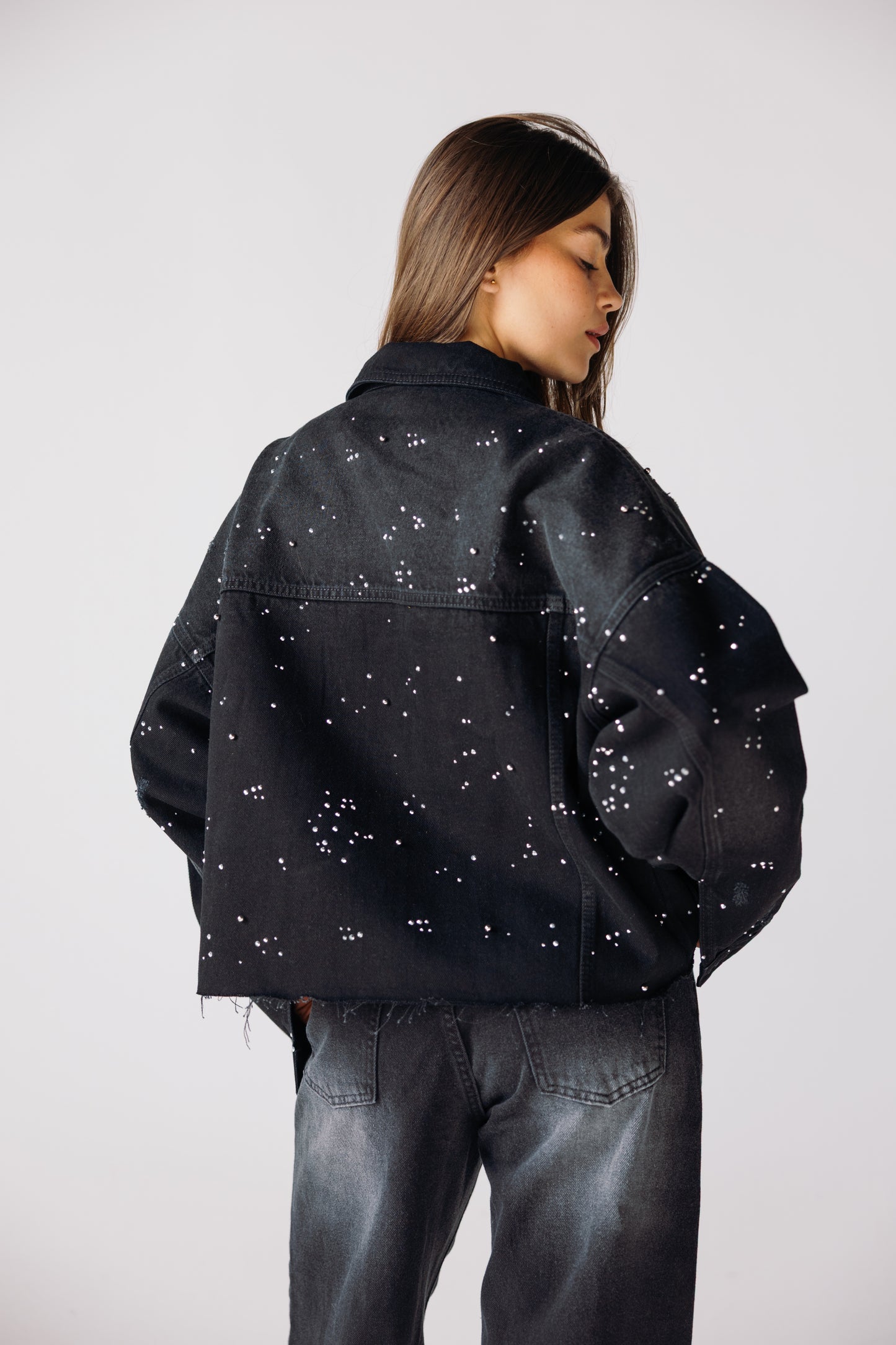 Starfall Denim Jacket - Black