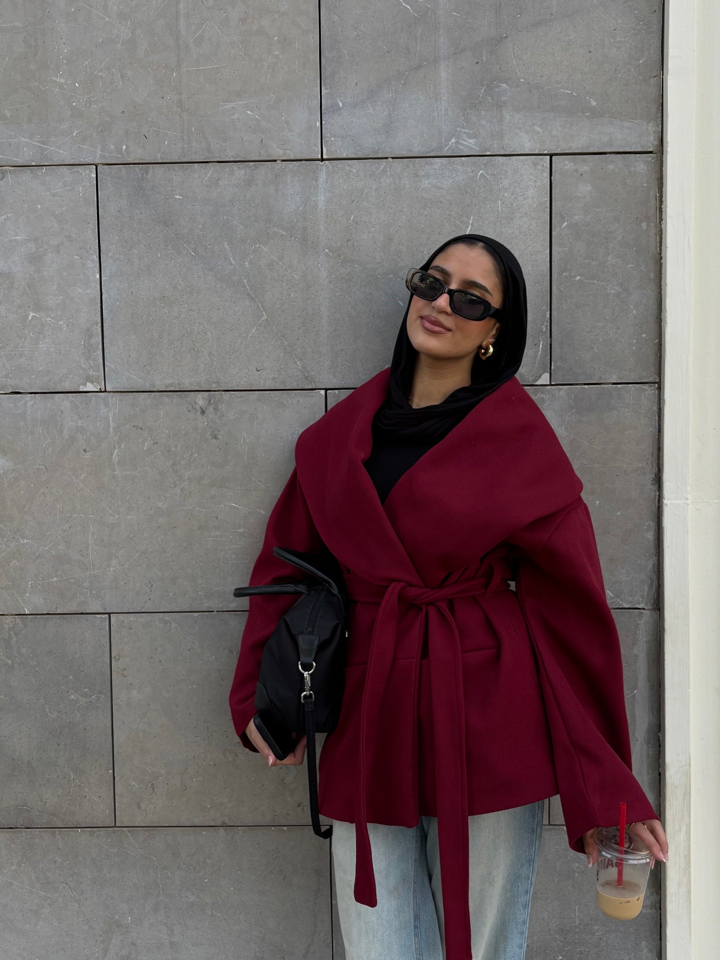 Winter Pearl Jacket - Berry