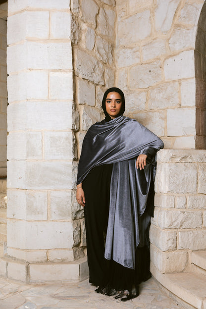 Fringe Edit Kaftan - Silver Grey